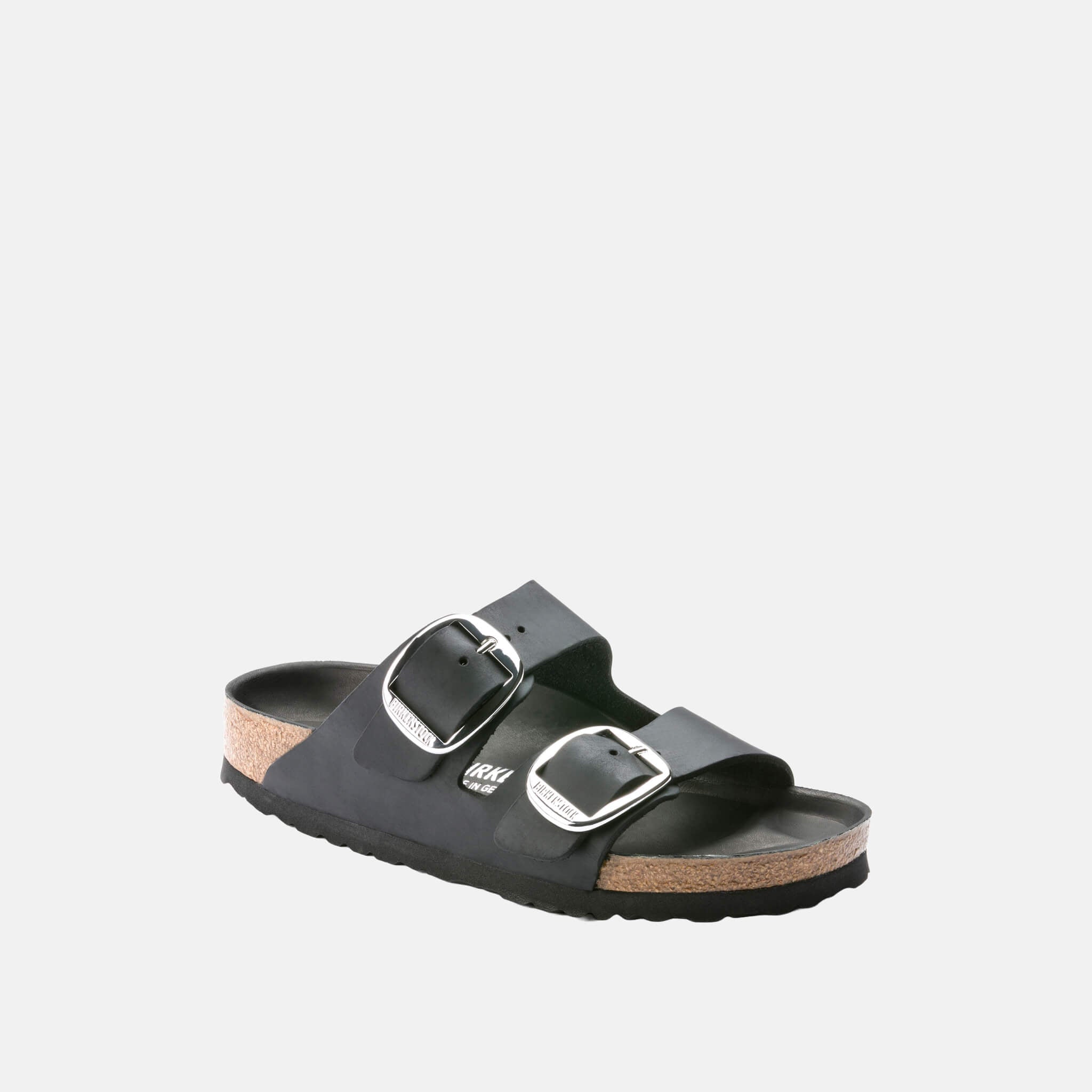 Papuci Birkenstock Arizona Big Buckle Oiled Leather negru