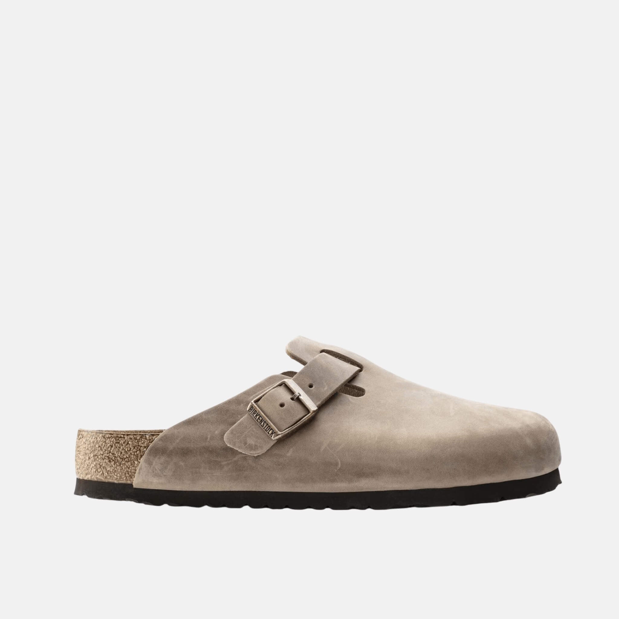 Papuci Regular Boston Soft Footbed Natural Leather Oiled maro