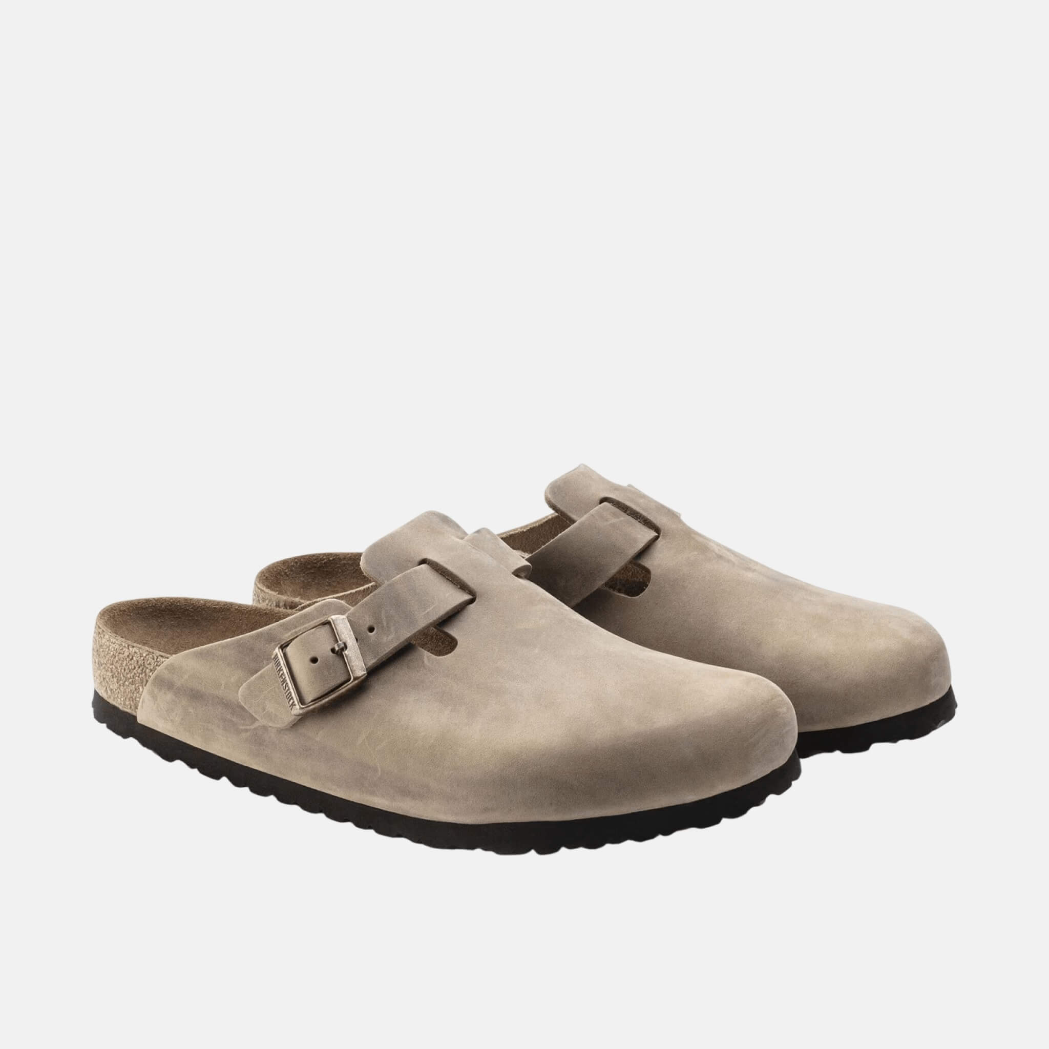 Papuci Regular Boston Soft Footbed Natural Leather Oiled maro