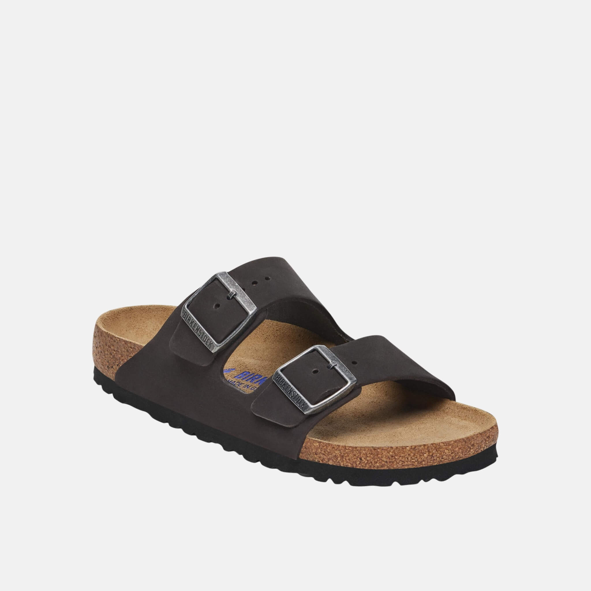 Papuci Regular Arizona Soft Footbed Nubuk Leather negru