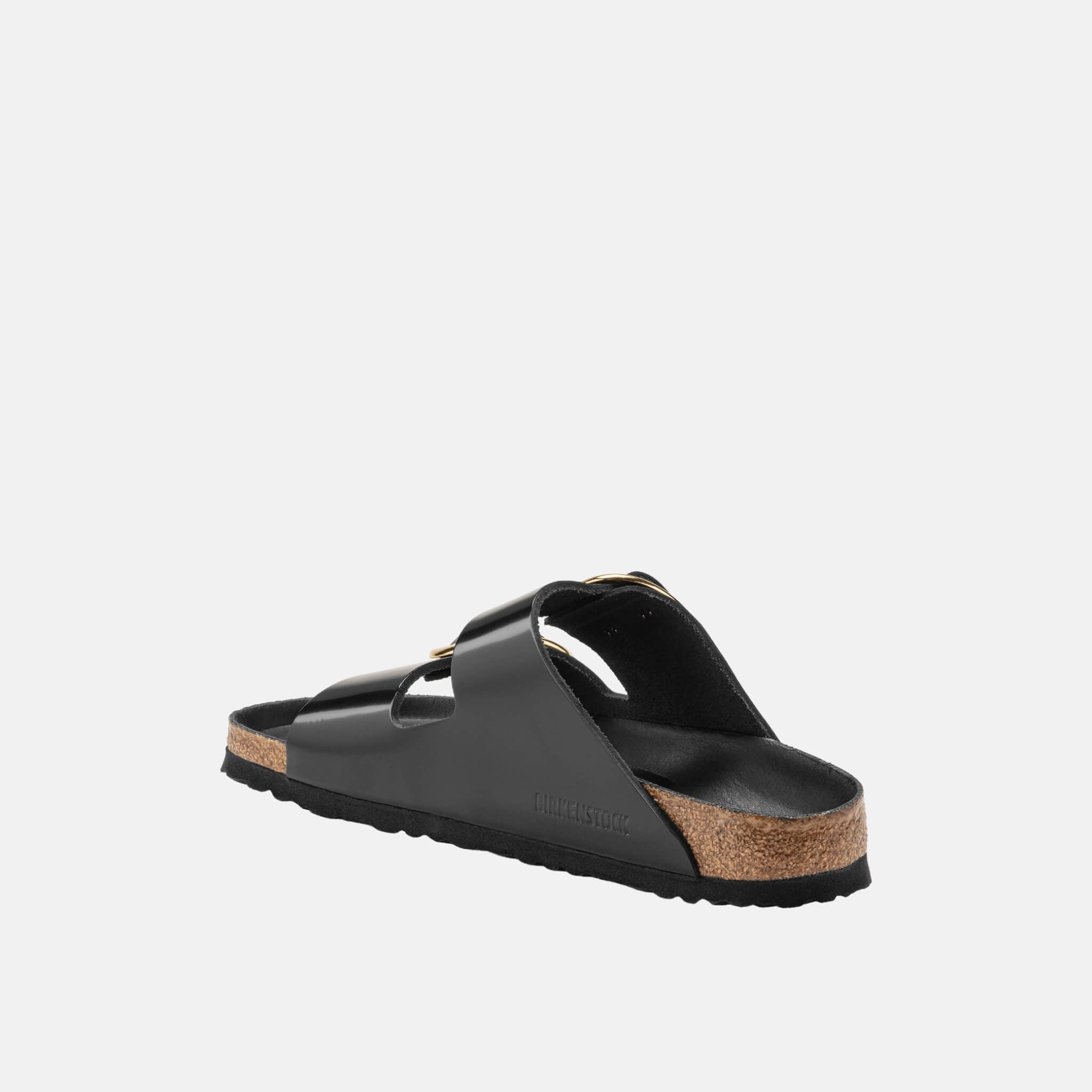 Papuci Regular Birkenstock Arizona Big Buckle High Shine Leather negru
