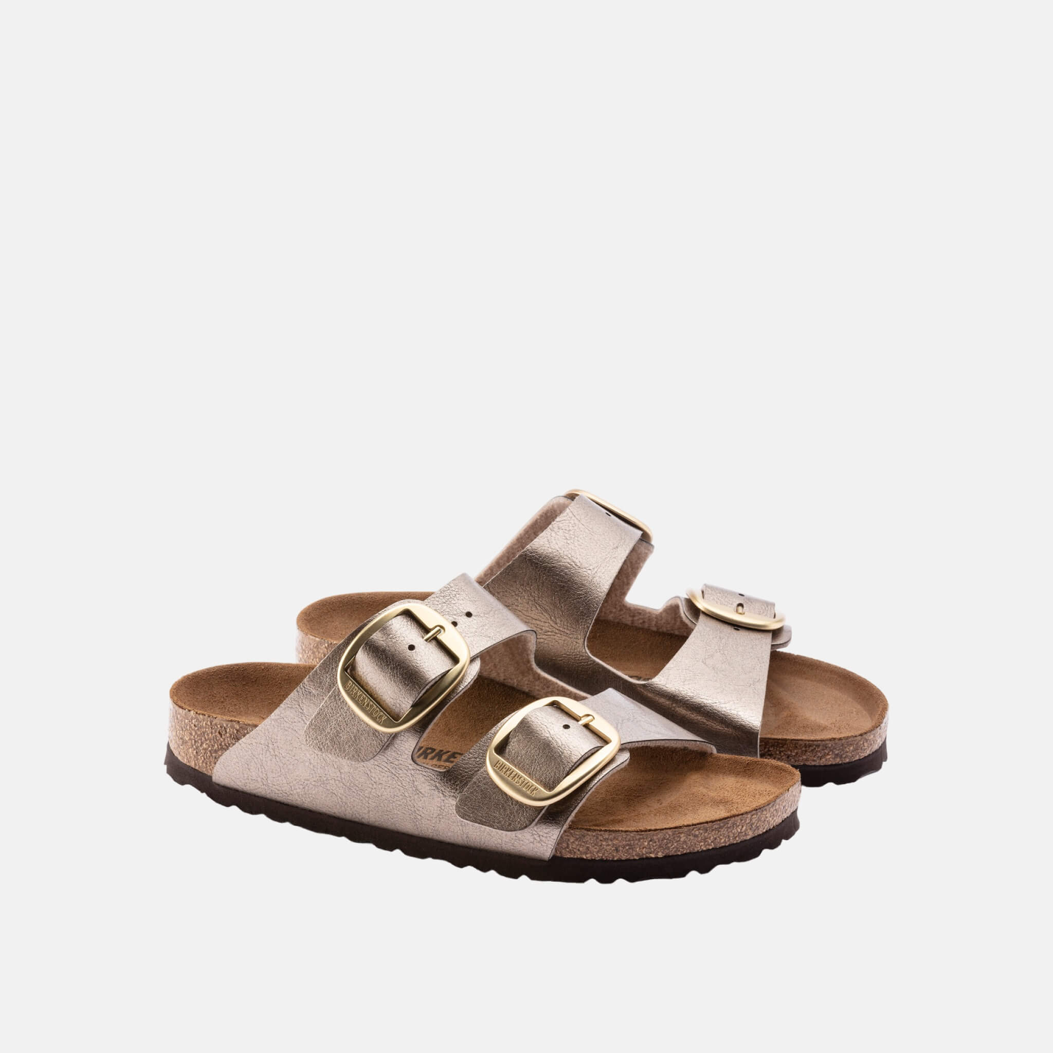 Papuci Regular Birkenstock Arizona Big Buckle Graceful auriu