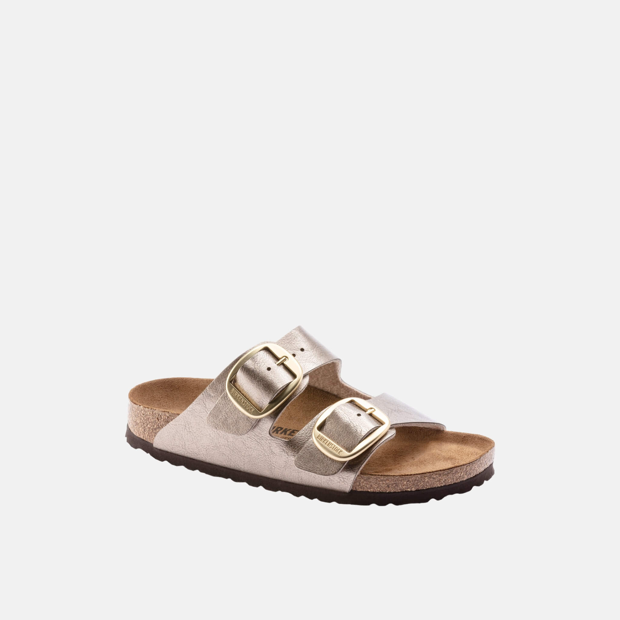 Papuci Regular Birkenstock Arizona Big Buckle Graceful auriu