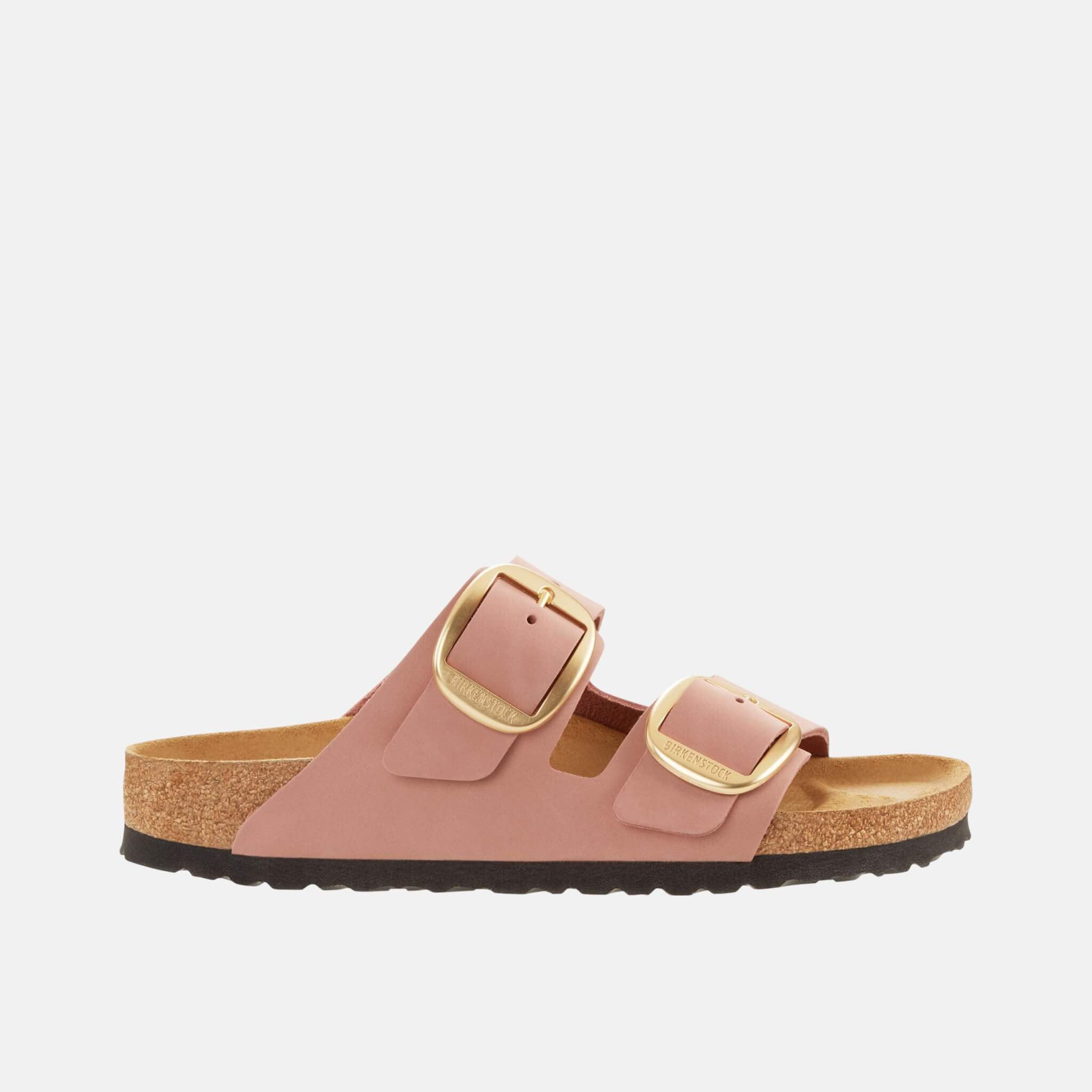 Papuci Regular Arizona Big Buckle Nubuk Leather roz