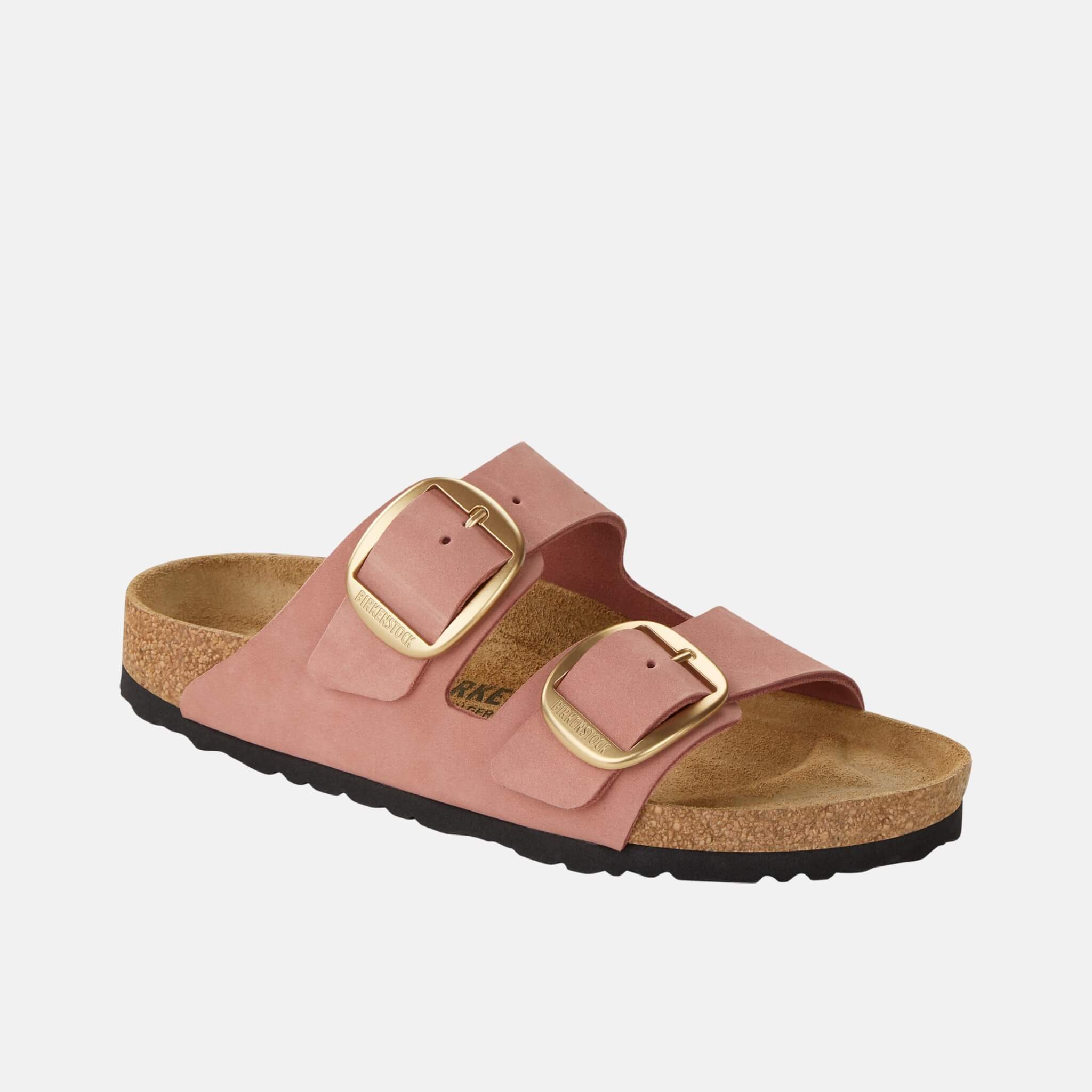 Papuci Regular Arizona Big Buckle Nubuk Leather roz