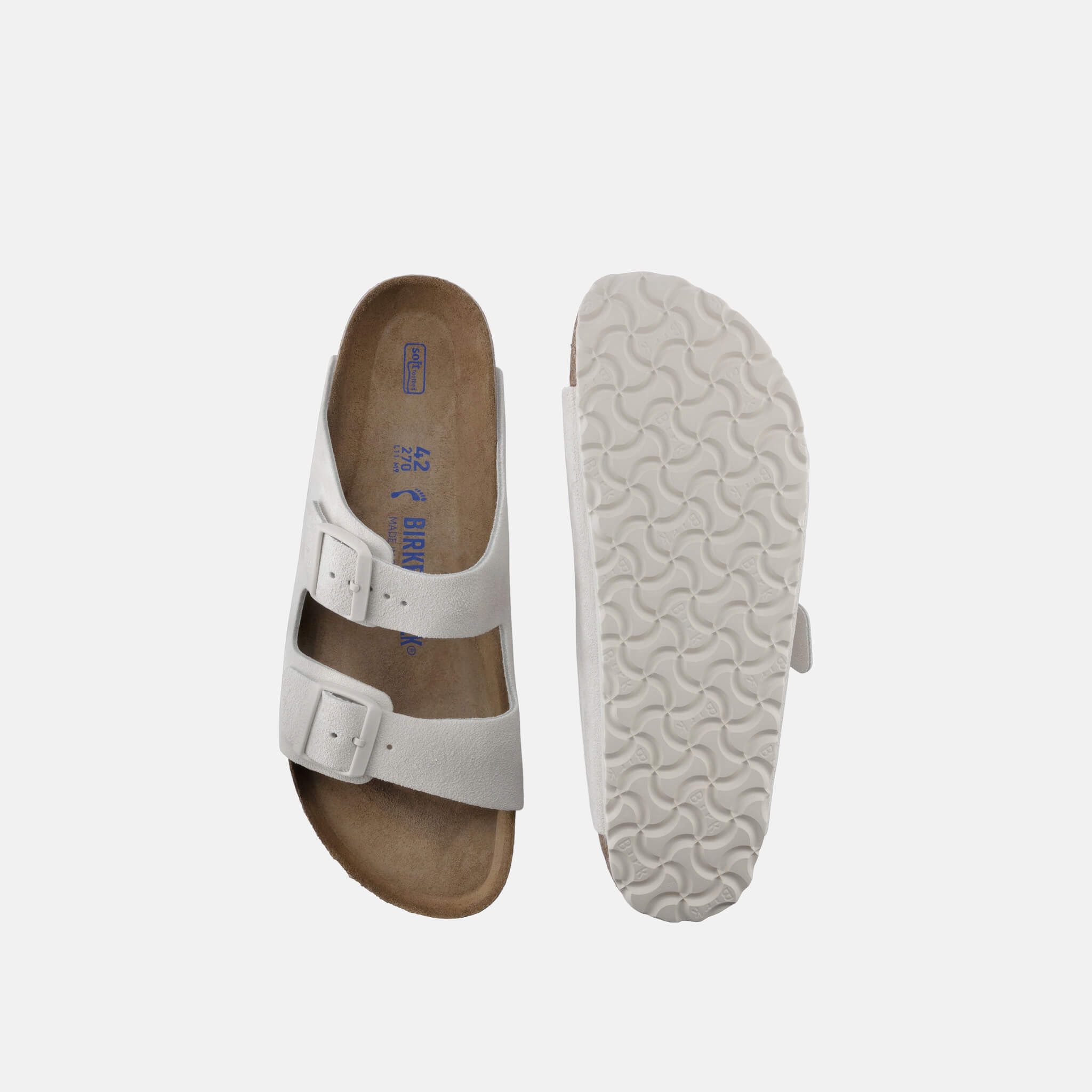Papuci Birkenstock Arizona SFB Suede Leather bej