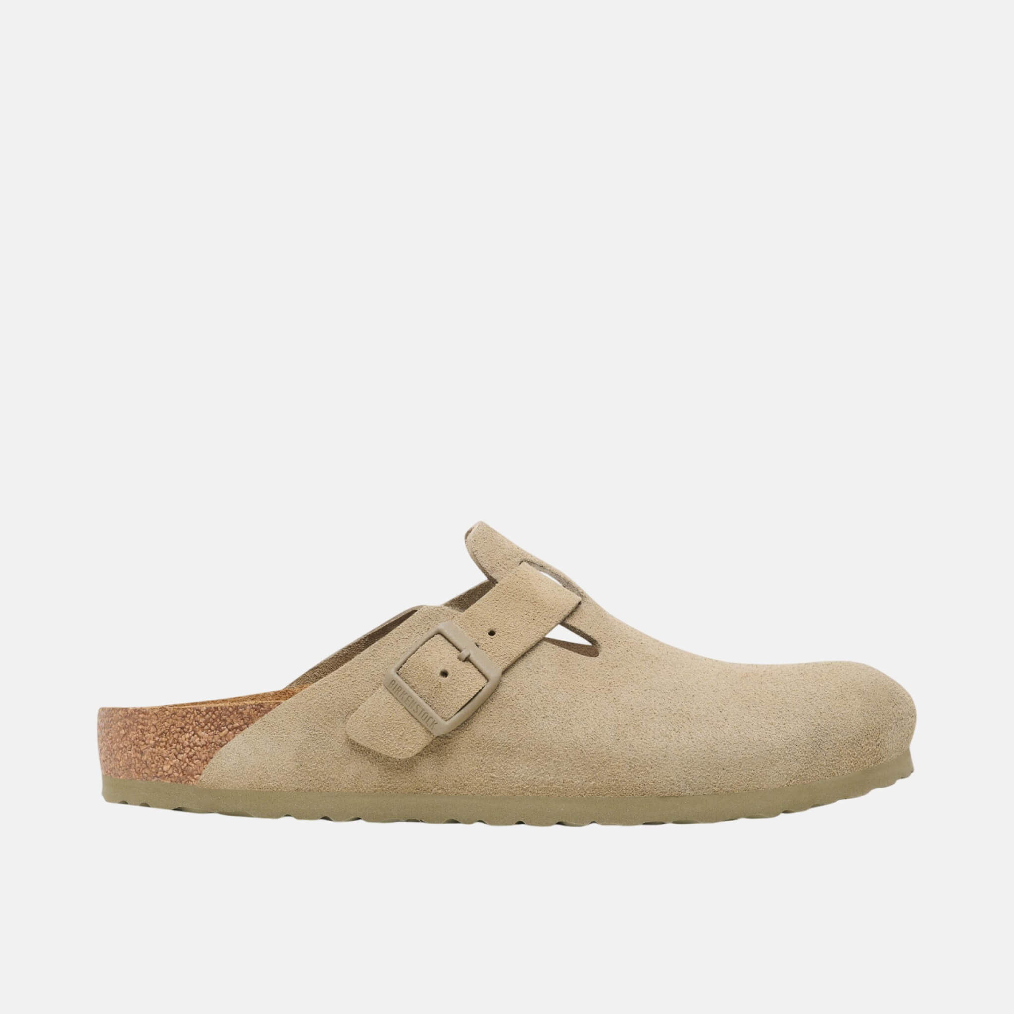 Saboți Regular Boston Suede Leather verde