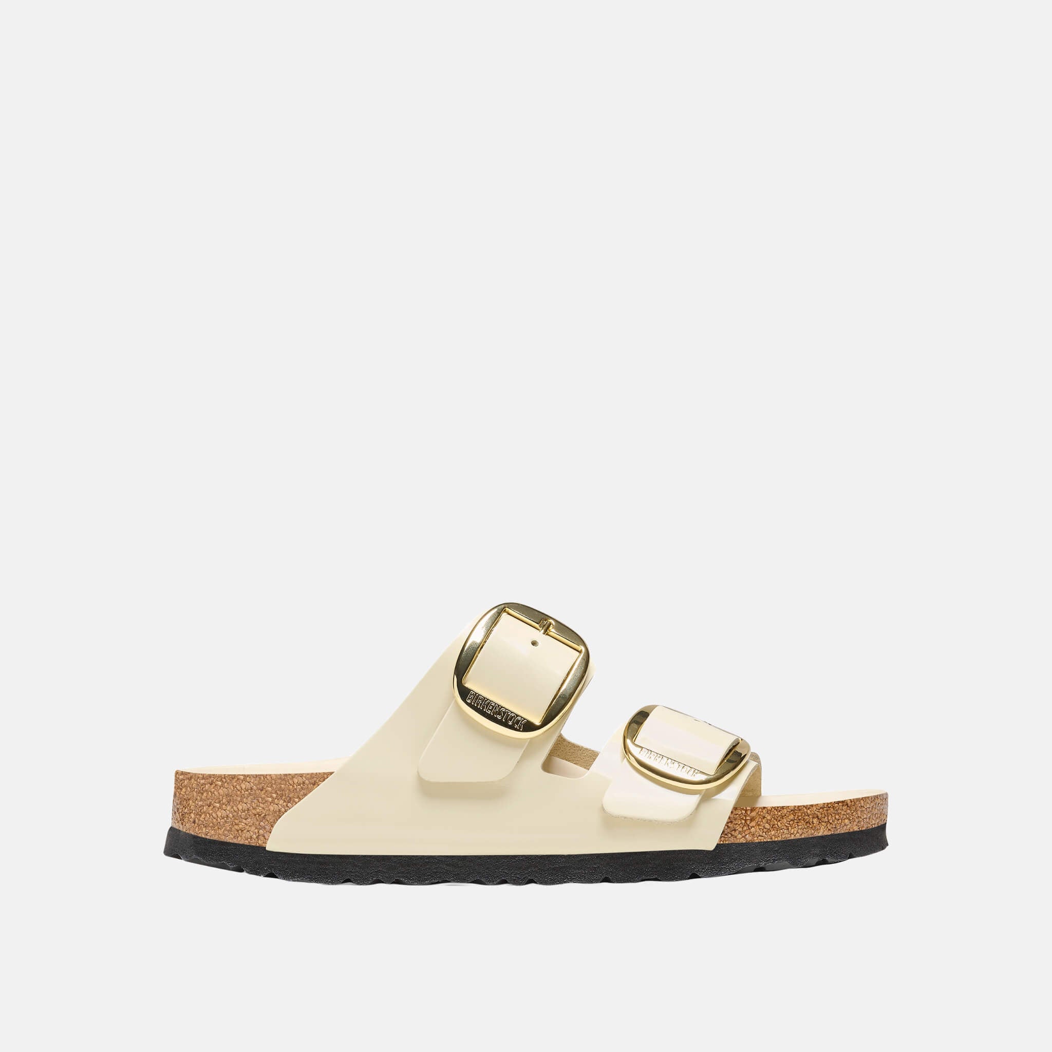 Papuci Arizona High Shine Big Buckle bej