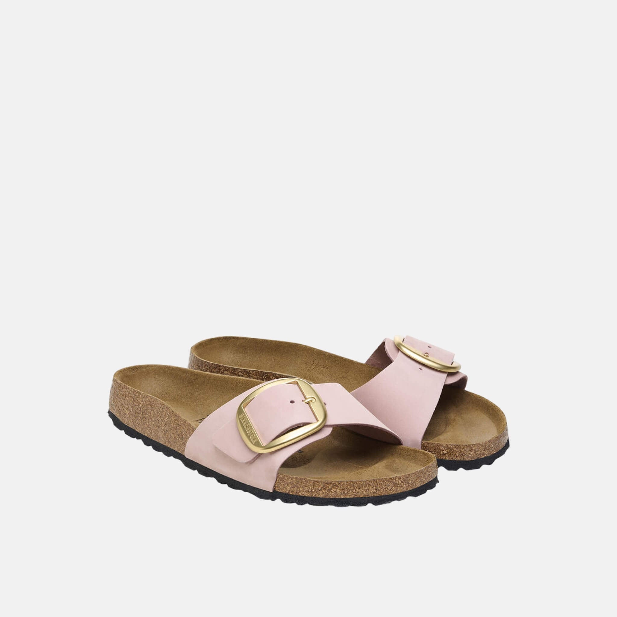 Papuci Regular Birkenstock Madrid Big Buckle Nubuck Leather roz