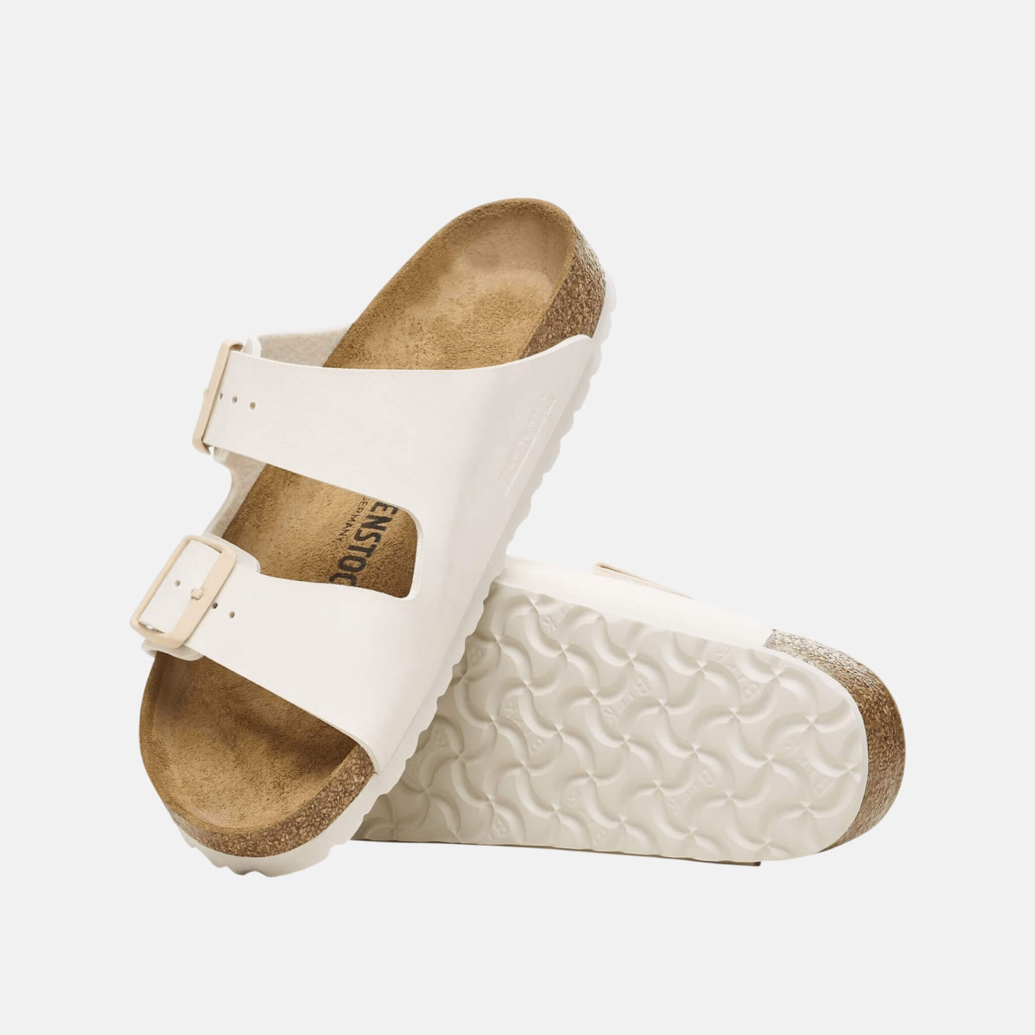 Papuci Regular Arizona Birko-Flor alb