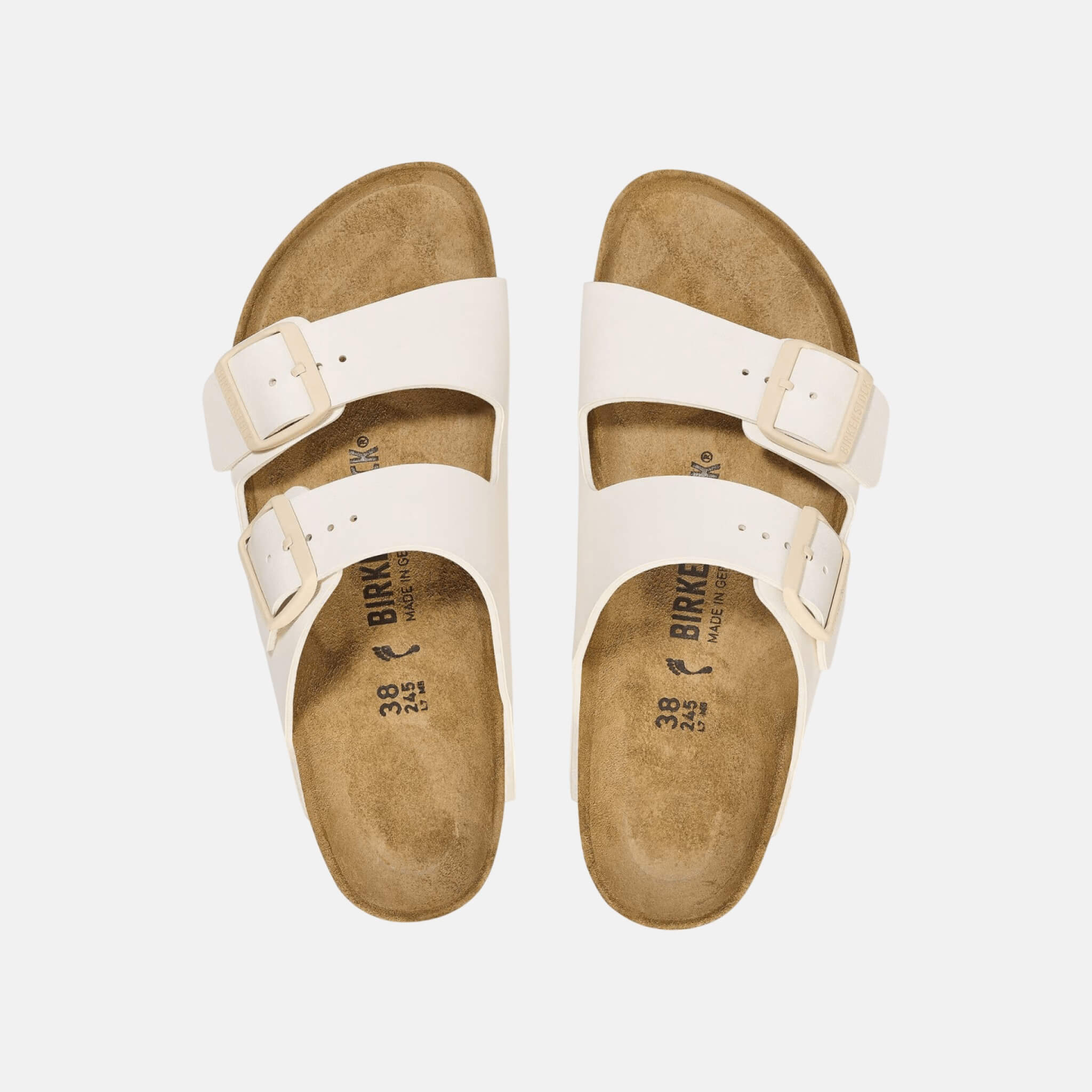 Papuci Regular Arizona Birko-Flor alb