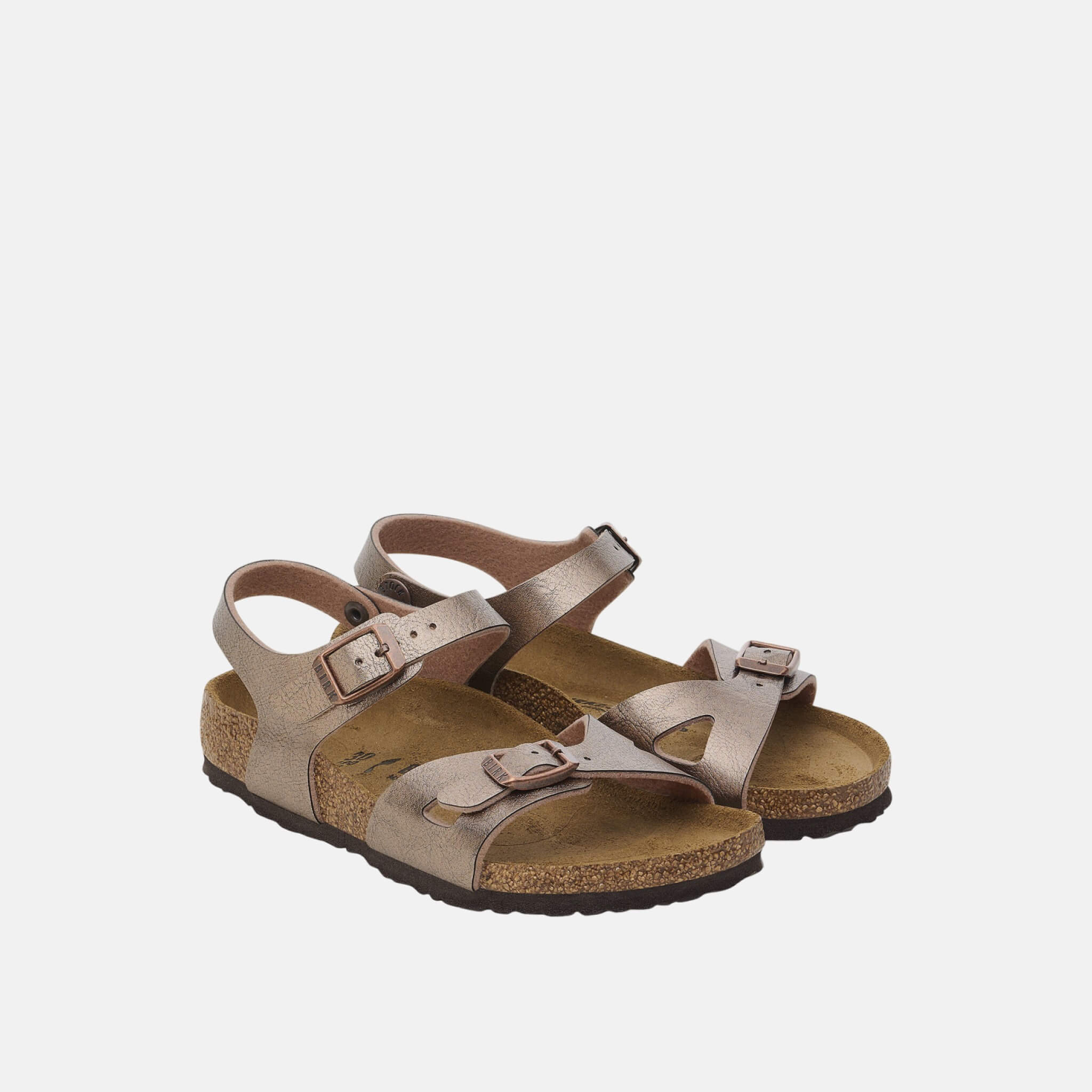 Sandale pentru copii Regular Birkenstock Rio Birko-Flor arămiu