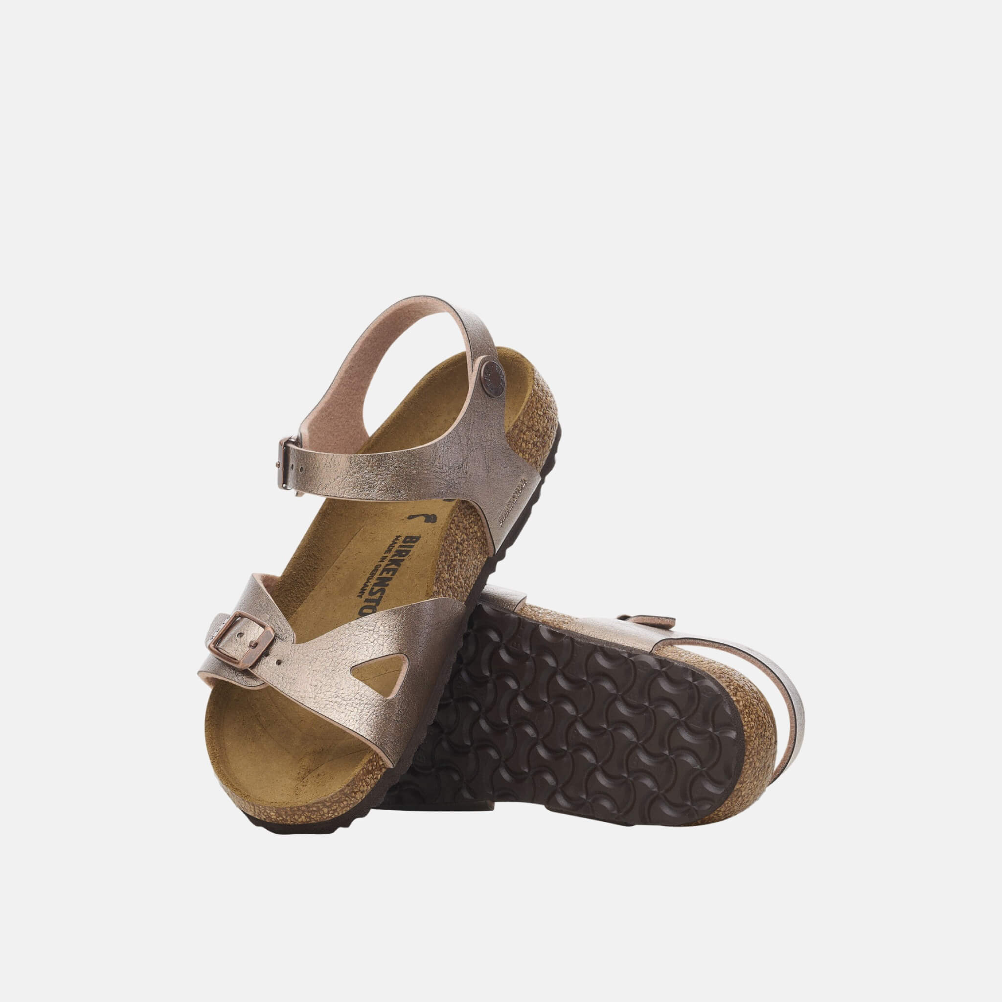 Sandale pentru copii Regular Birkenstock Rio Birko-Flor arămiu