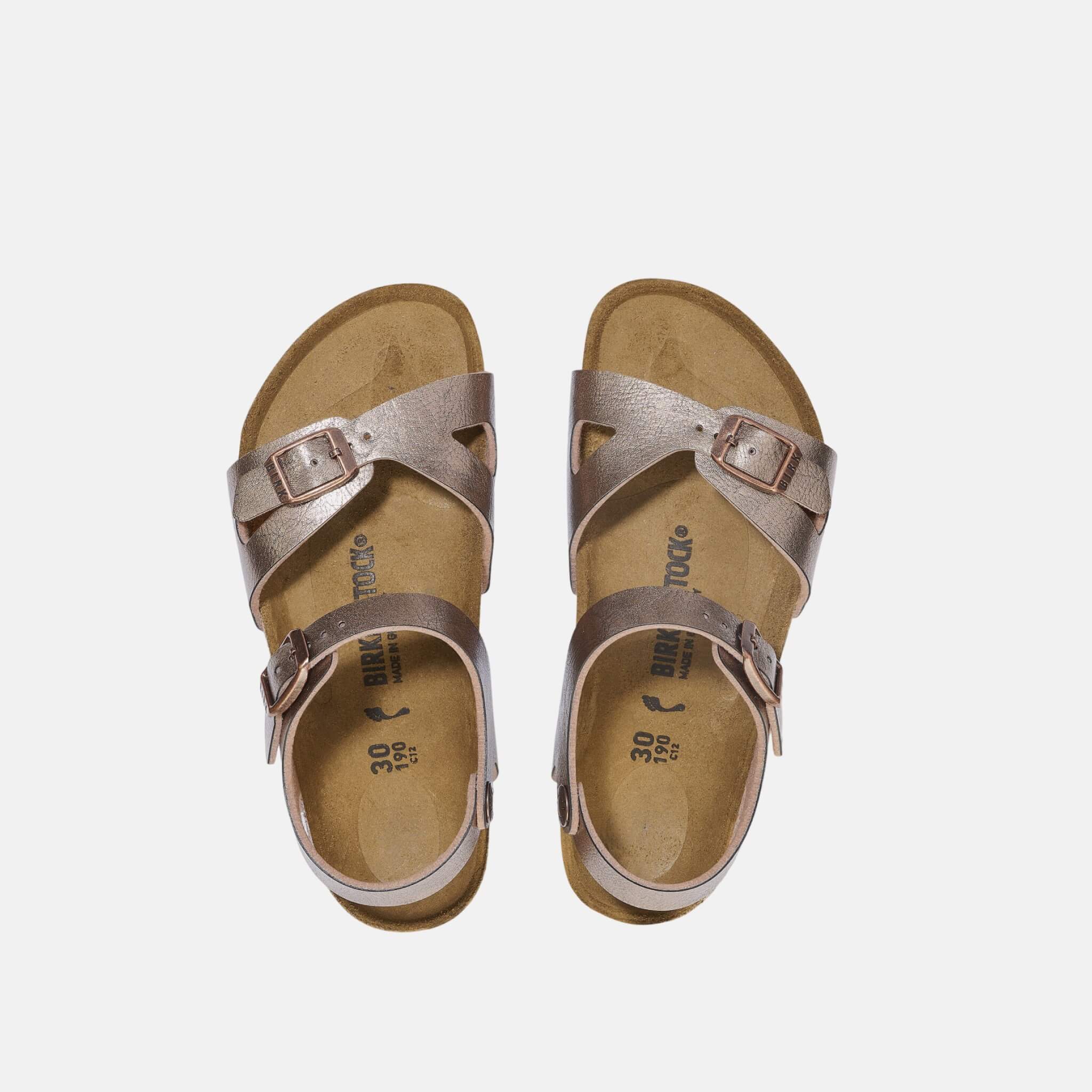 Sandale pentru copii Regular Birkenstock Rio Birko-Flor arămiu