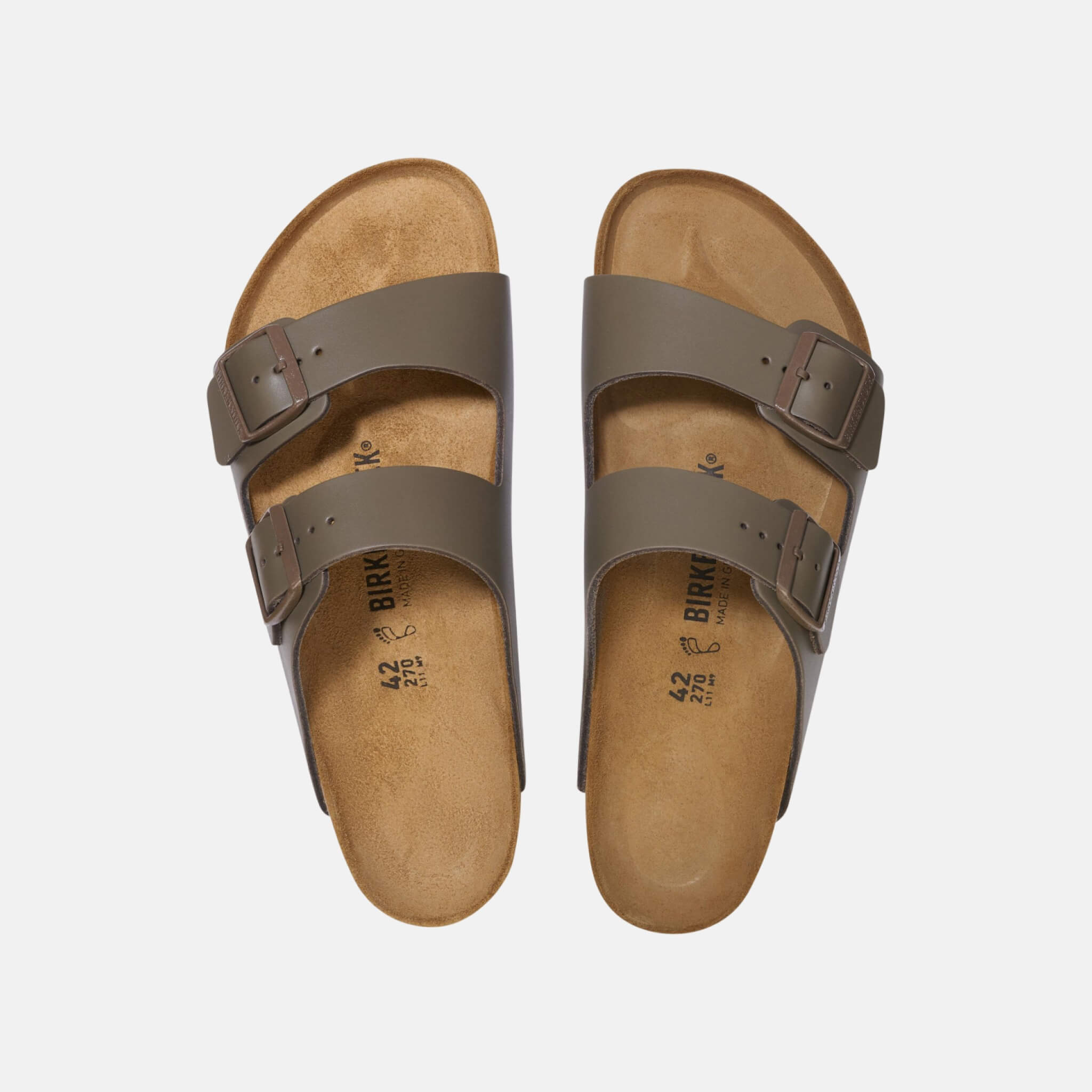 Papuci Regular Arizona Natural Leather maro