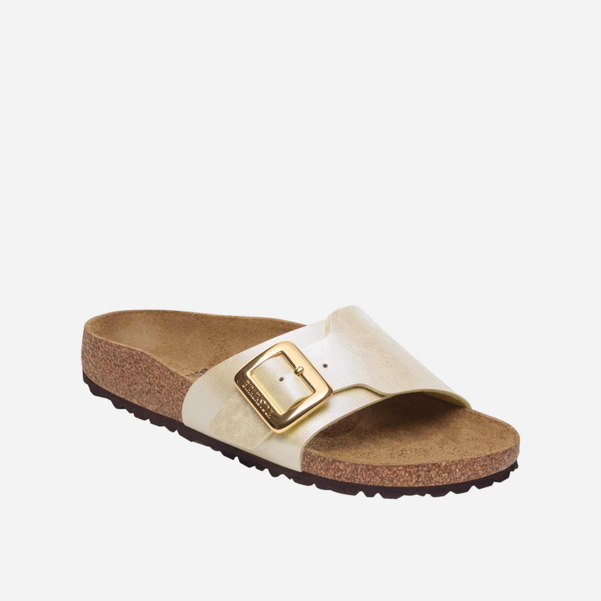 Papuci Regular Catalina Cushion Buckle Birko-Flor bej