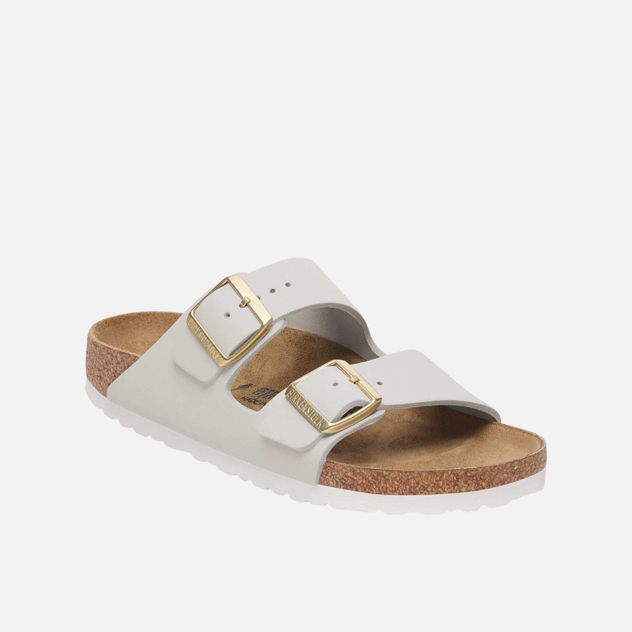 Papuci Regular Arizona Nubuk Leather alb