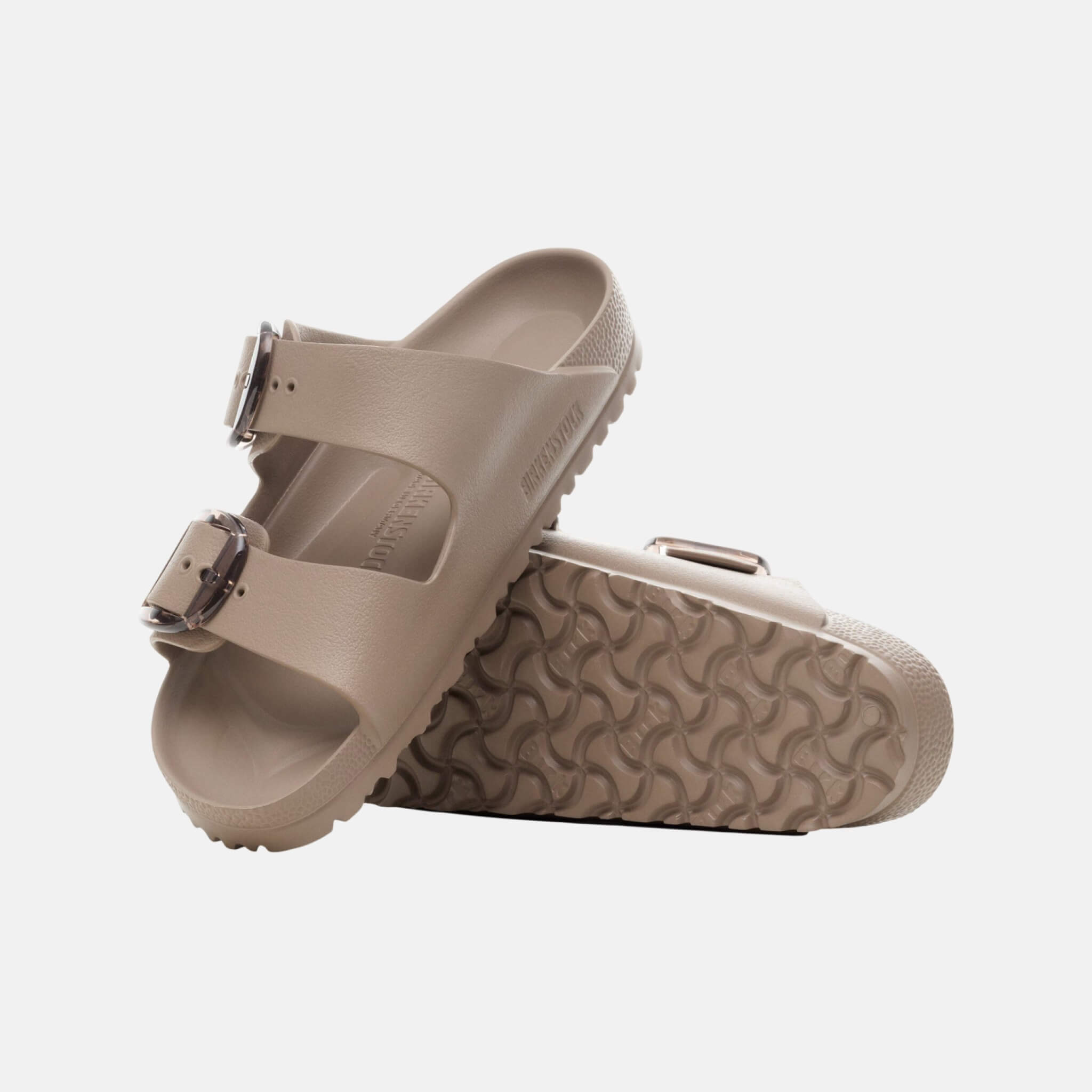 Papuci narrow Arizona Big Buckle EVA bej