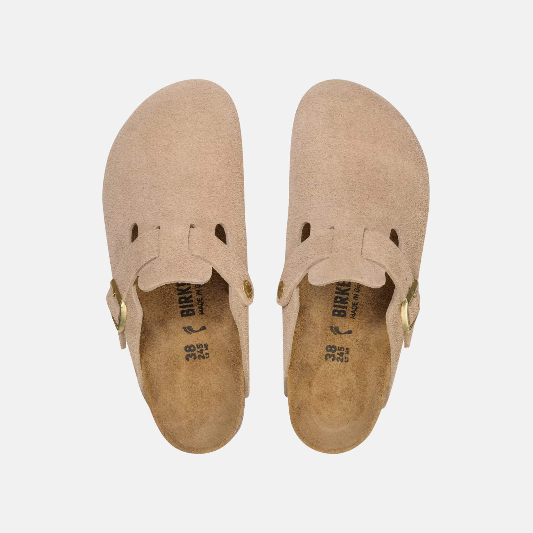 Saboți regular Boston Suede Leather bej