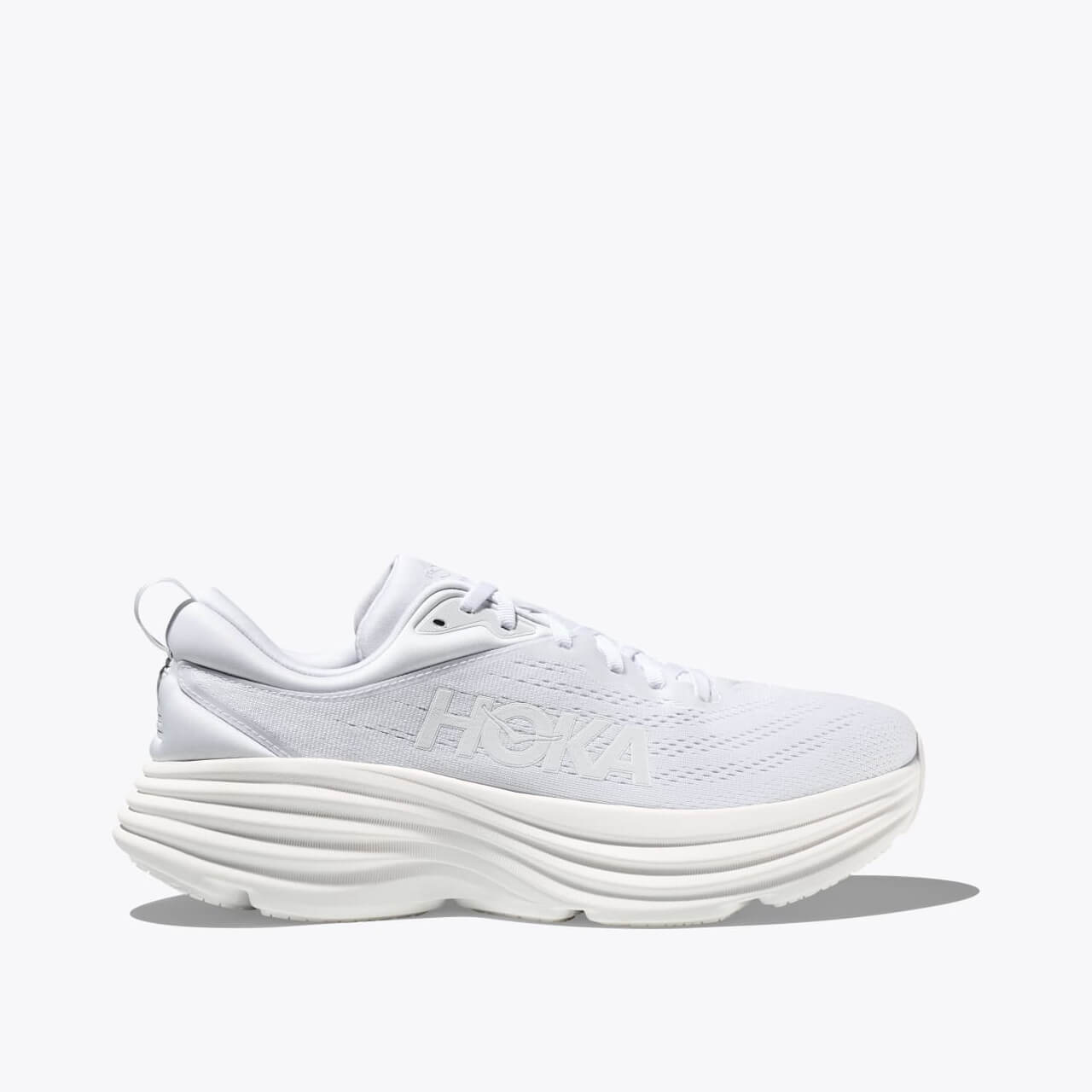 Pantofi de alergare albi Hoka Bondi 8 bărbați