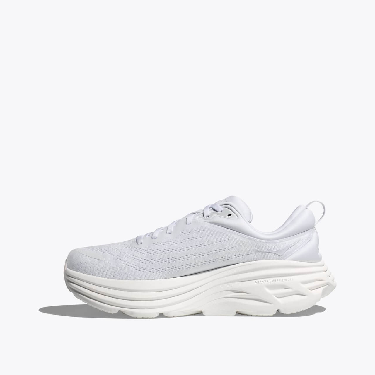 Pantofi de alergare albi Hoka Bondi 8 bărbați