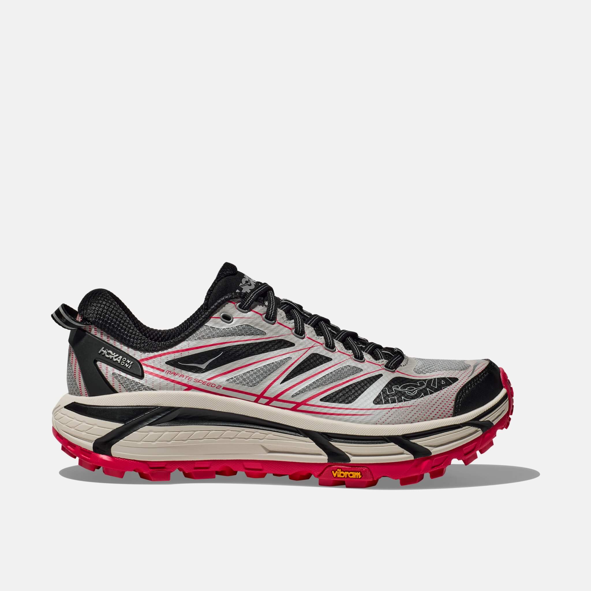 Pantofi sport gri-negru Hoka Mafate Speed 2 unisex