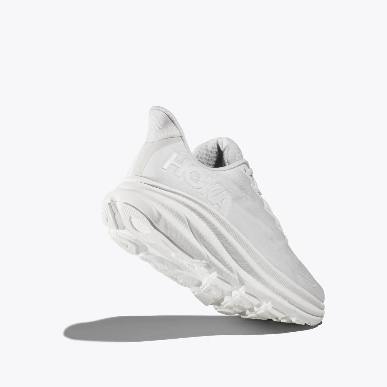 Pantofi de alergare albi Hoka Clifton 9 bărbați