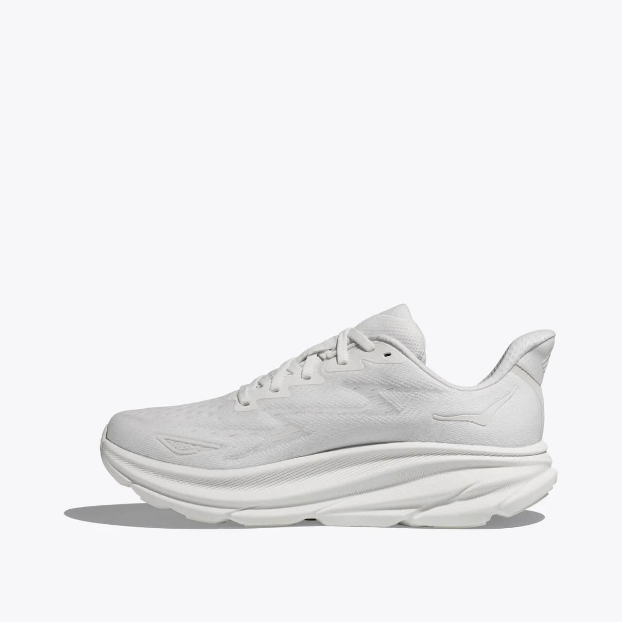 Pantofi de alergare albi Hoka Clifton 9 de damă