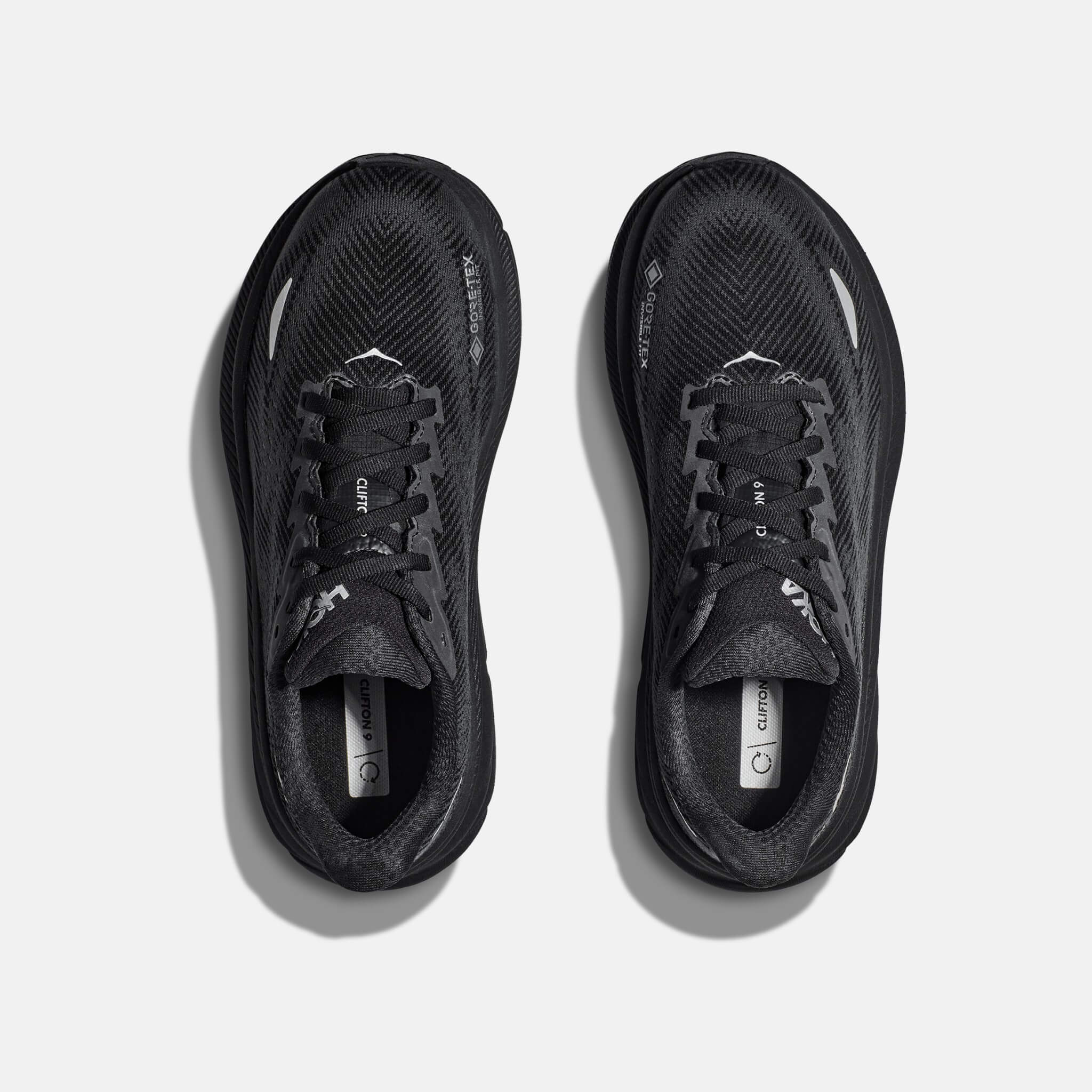 Pantofi de alergare negri Hoka Clifton 9 GTX de damă