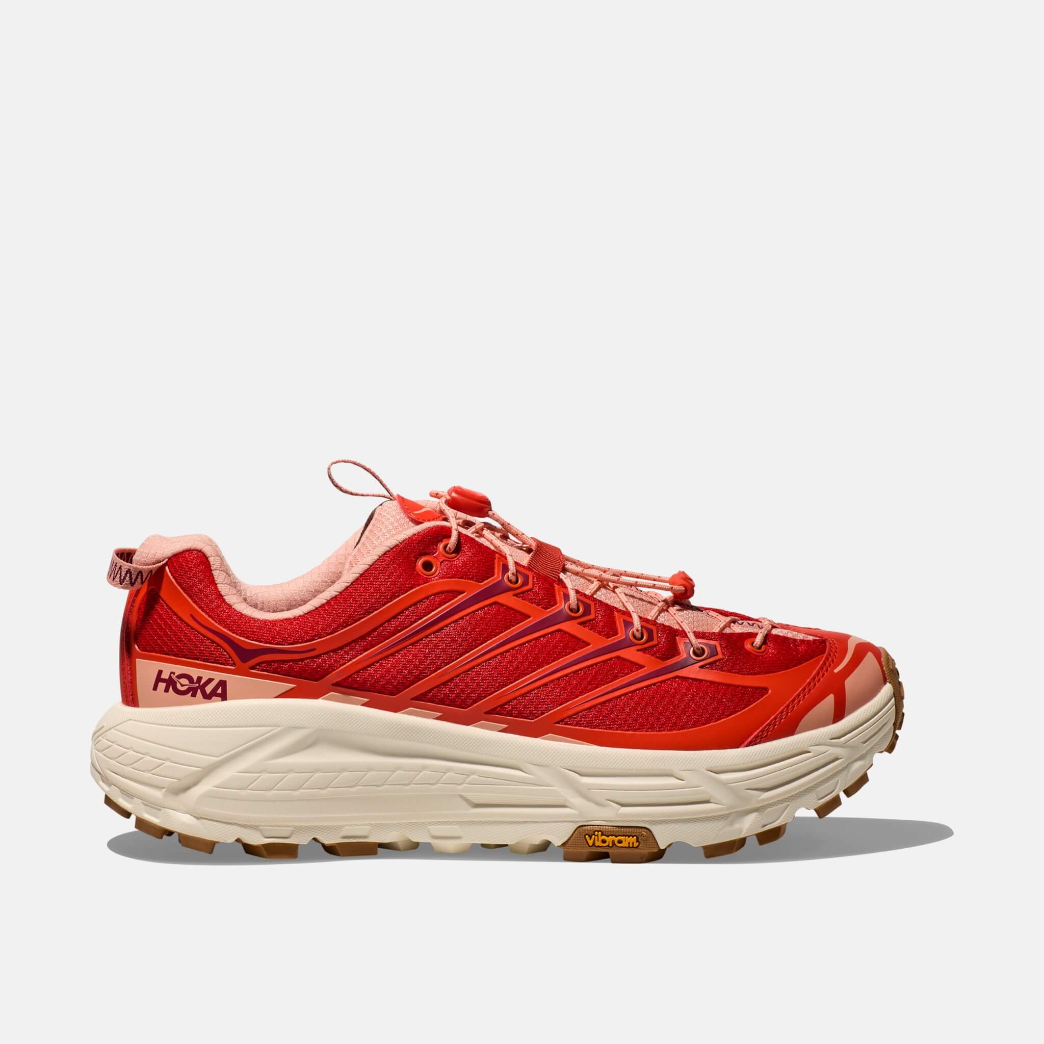 Pantofi sport roșii Hoka Mafate Three2 unisex