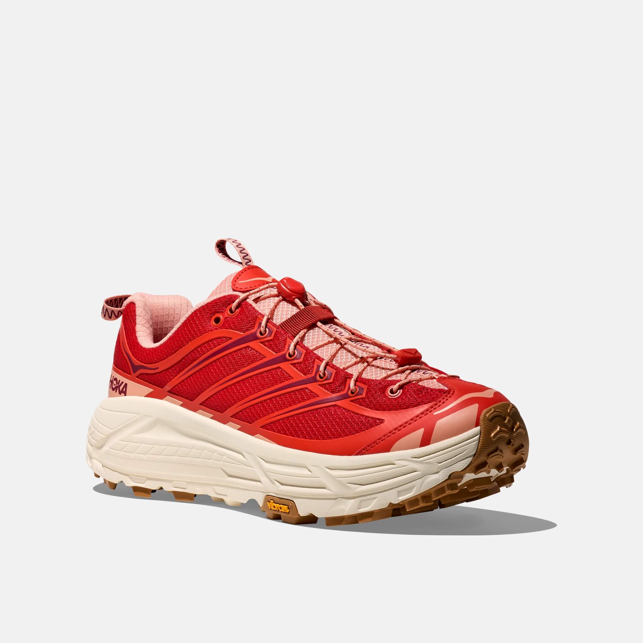 Pantofi sport roșii Hoka Mafate Three2 unisex