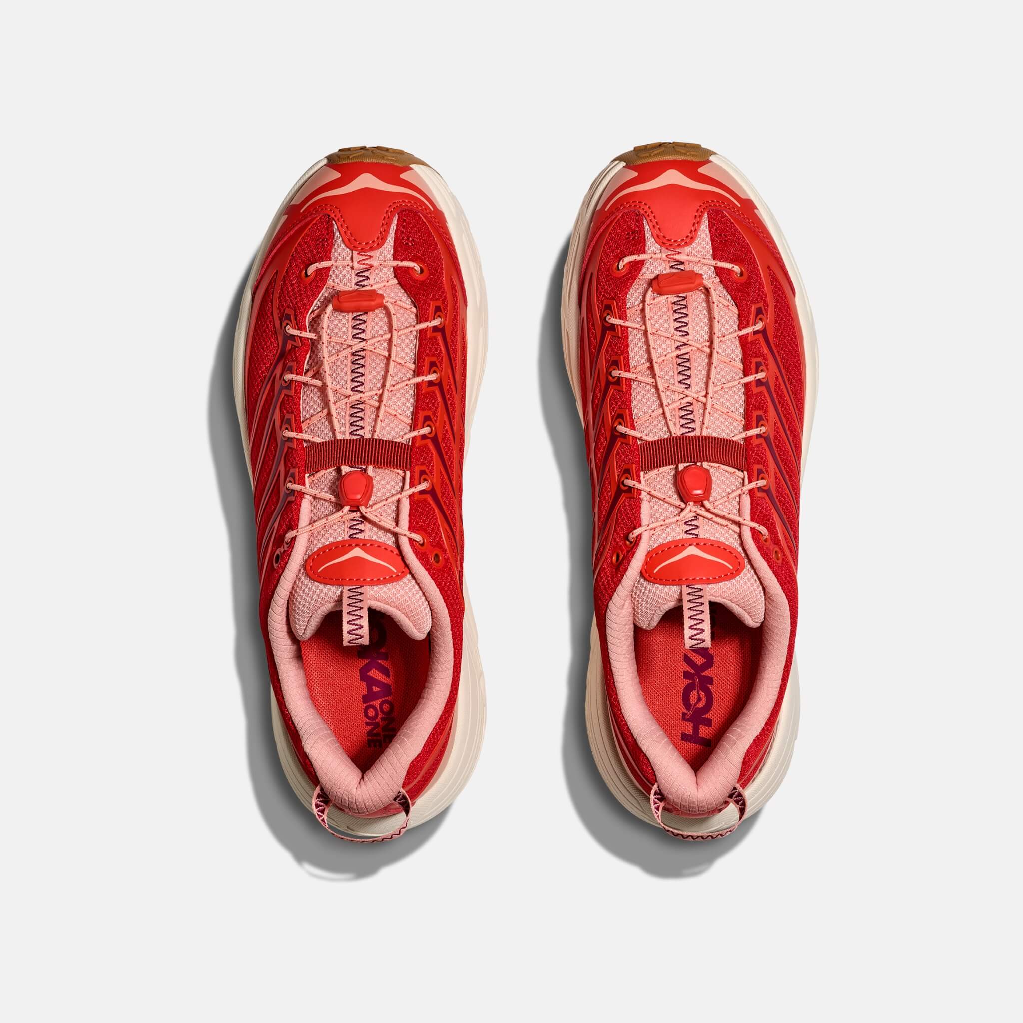 Pantofi sport roșii Hoka Mafate Three2 unisex