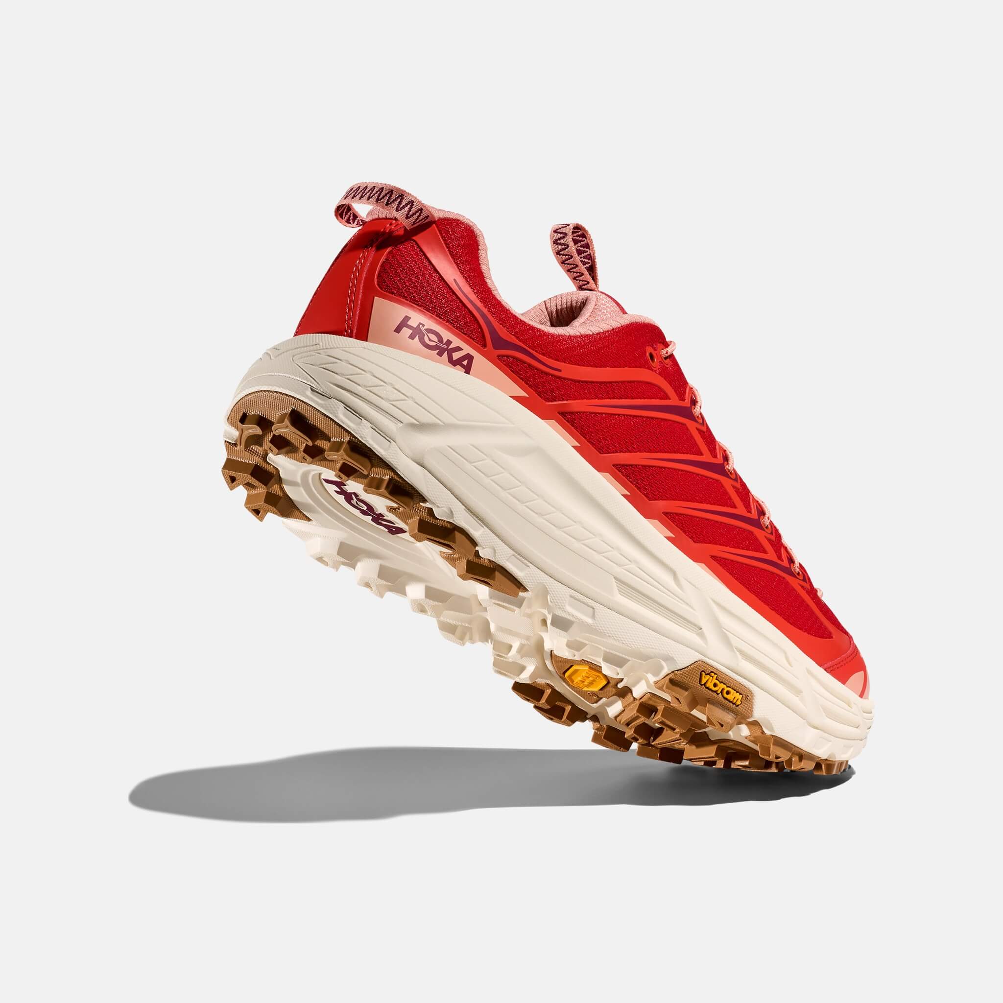 Pantofi sport roșii Hoka Mafate Three2 unisex