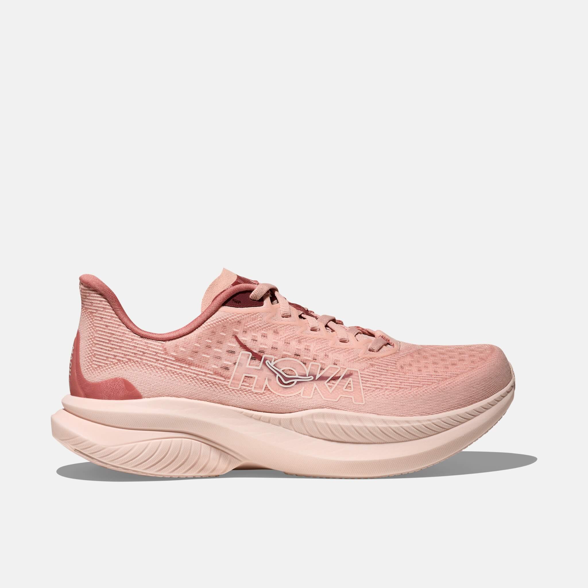 Pantofi de alergare roz Hoka Mach 6 de damă