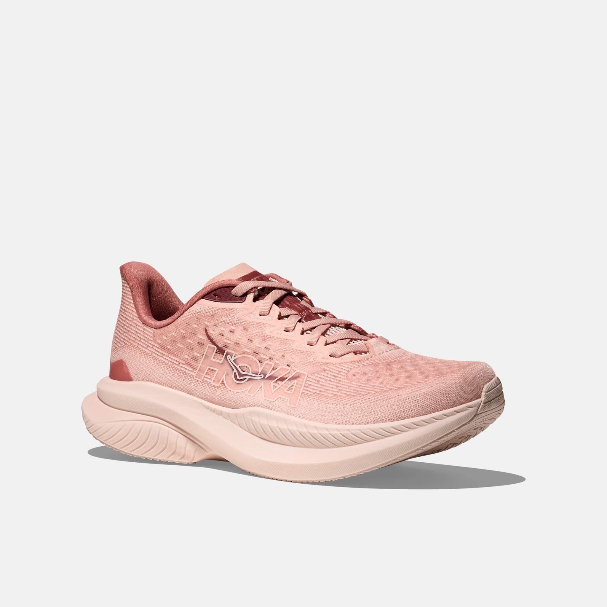 Pantofi de alergare roz Hoka Mach 6 de damă