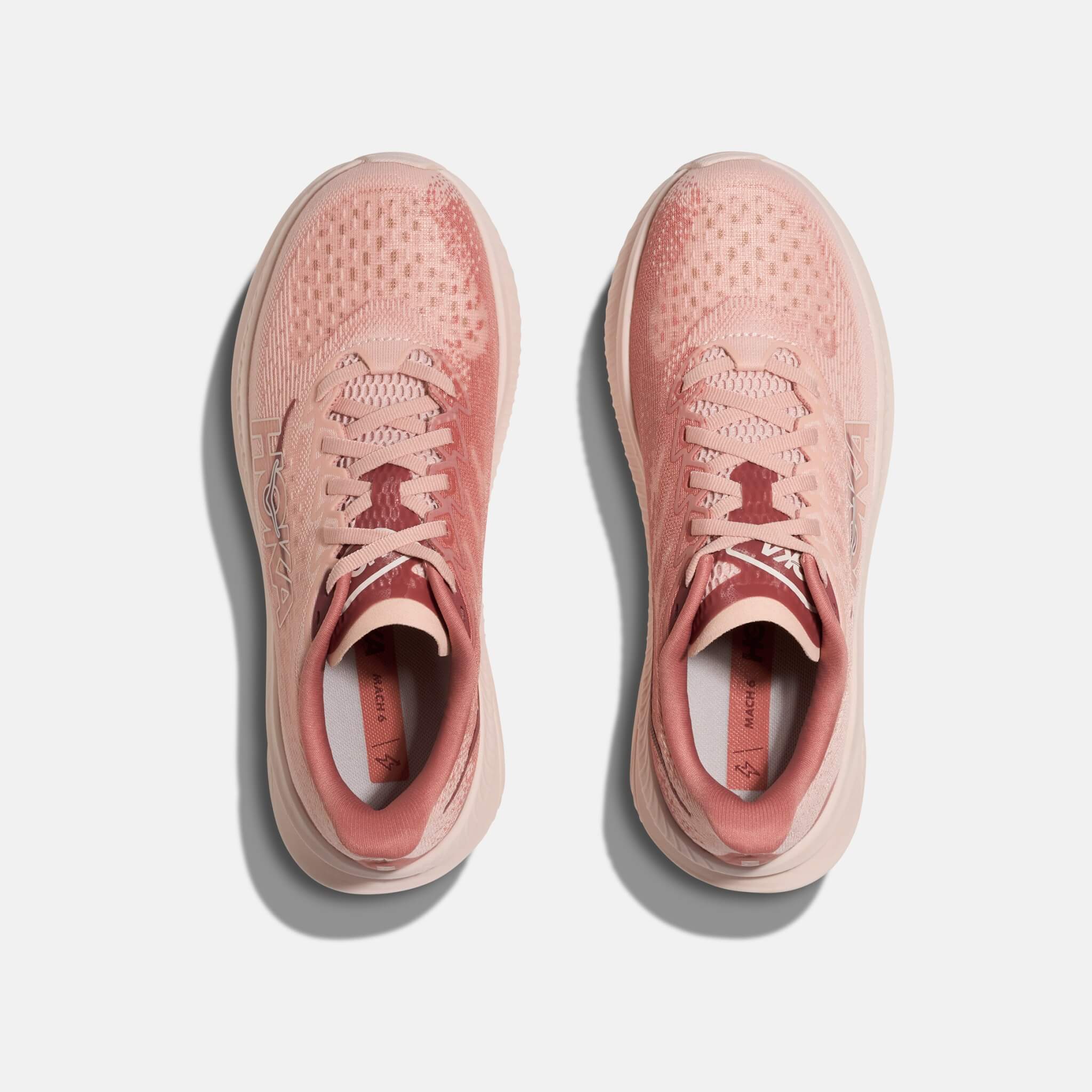 Pantofi de alergare roz Hoka Mach 6 de damă