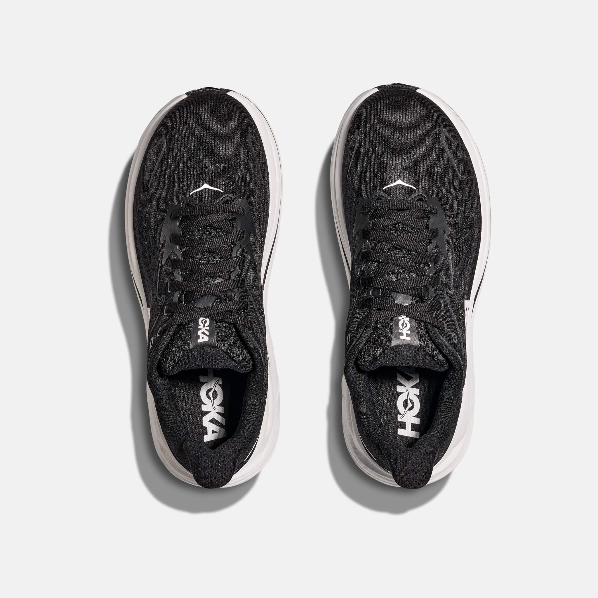 Pantofi sport alb-negru Hoka Clifton 10 de damă