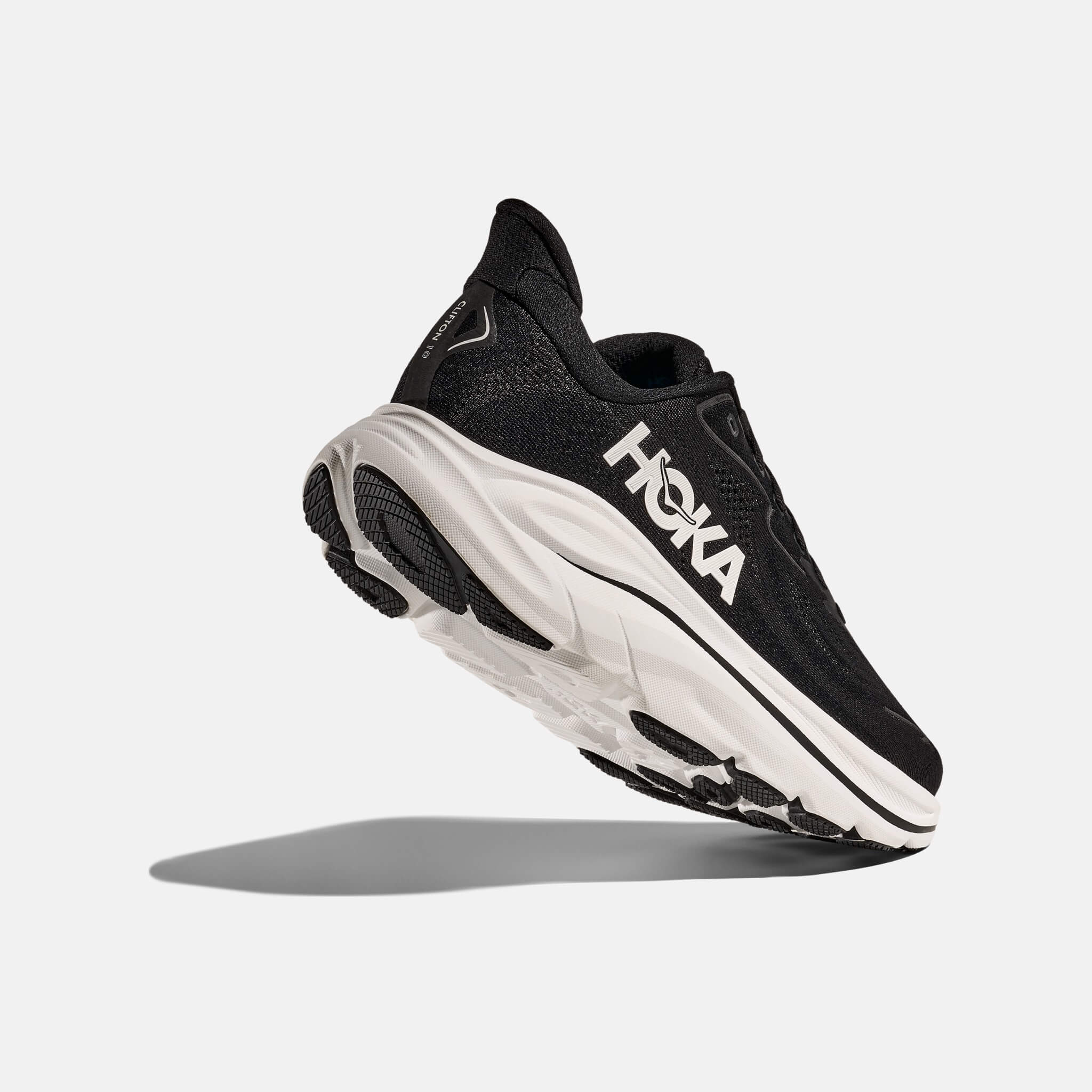 Pantofi sport alb-negru Hoka Clifton 10 de damă