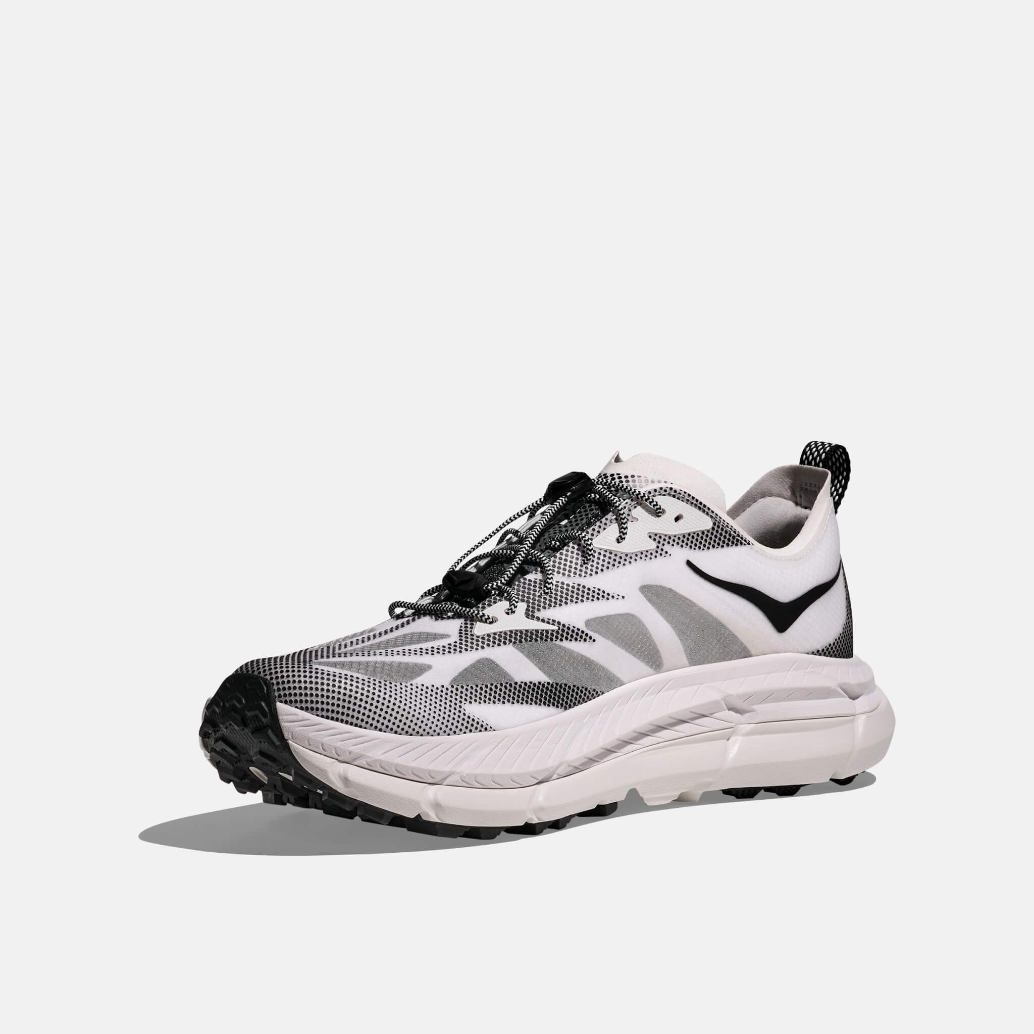 Pantofi sport alb-negru Hoka Mafate Speed 4 Lite TS unisex