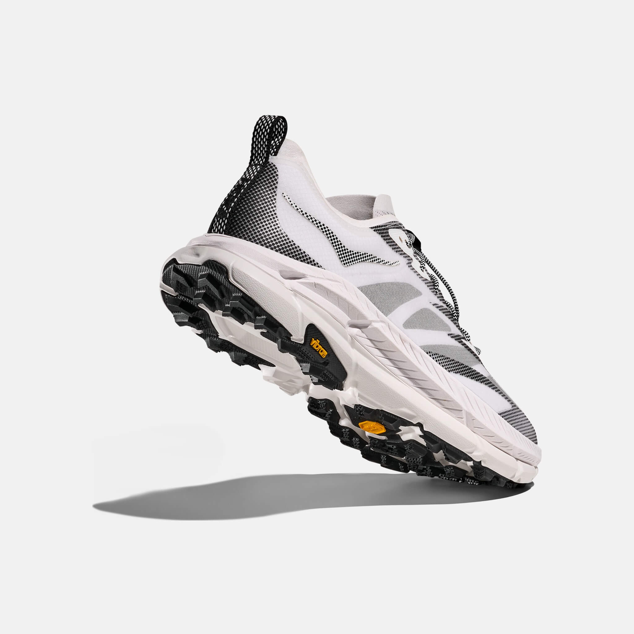 Pantofi sport alb-negru Hoka Mafate Speed 4 Lite TS unisex