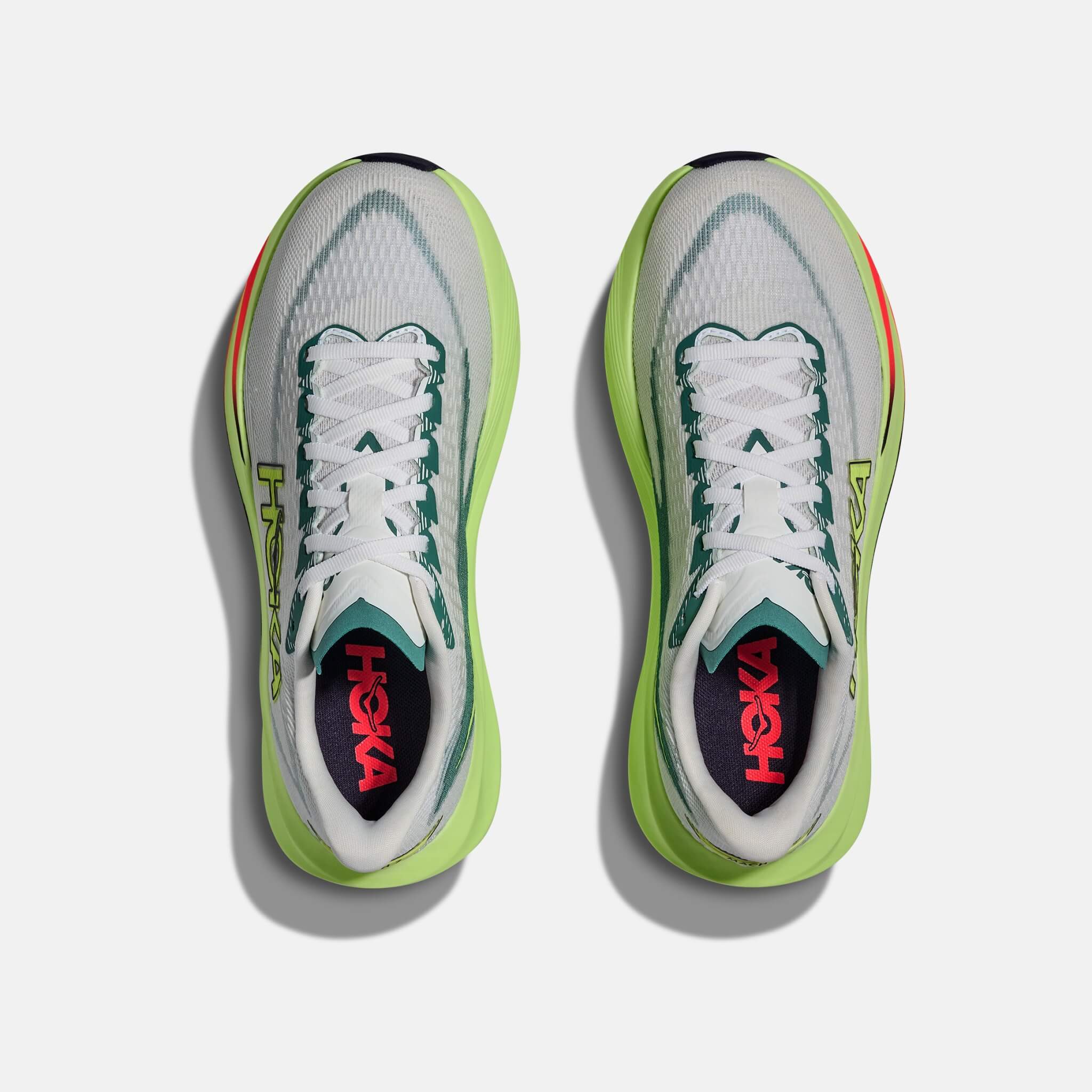 Pantofi de alergare gri-verde Hoka Mach 7 bărbați