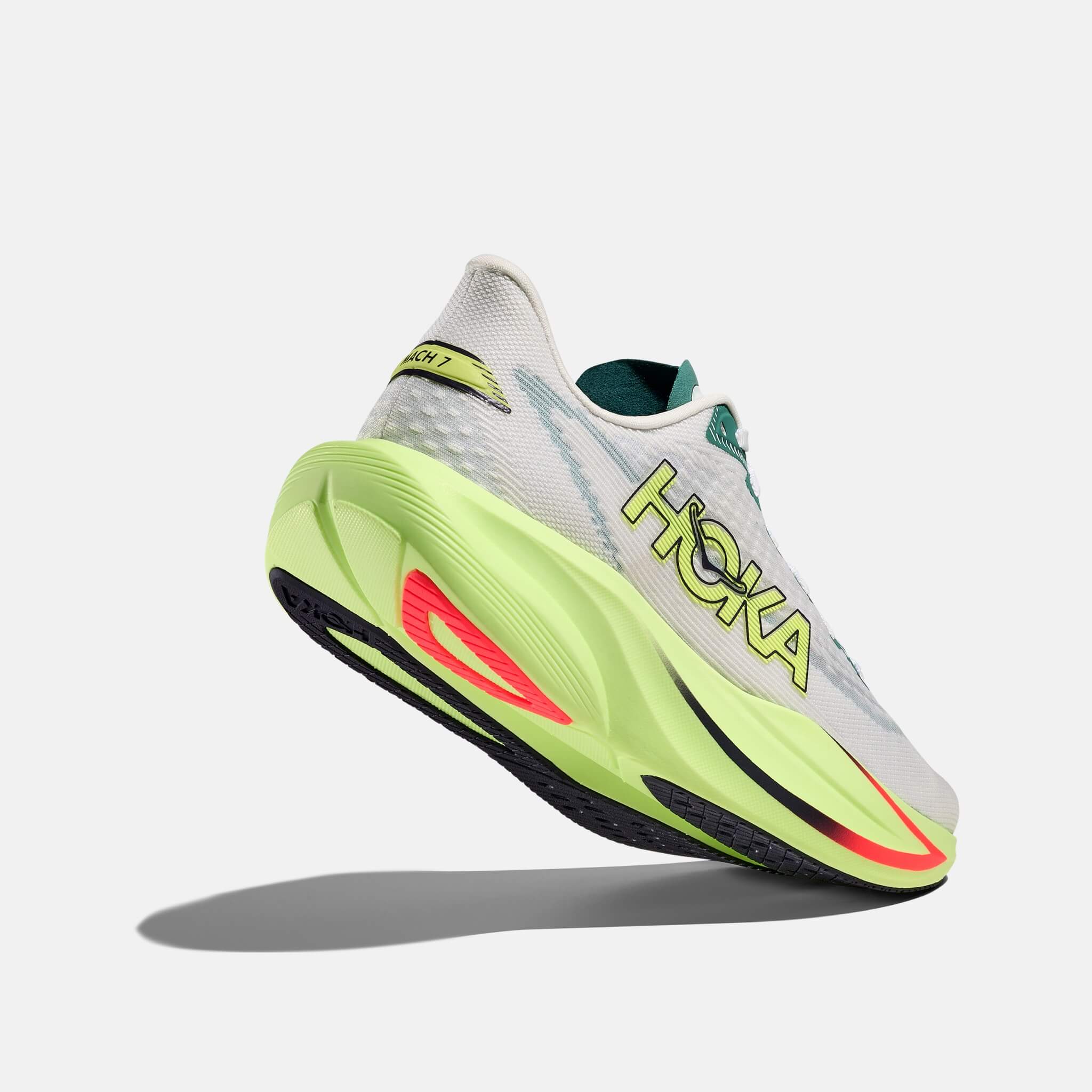 Pantofi de alergare gri-verde Hoka Mach 7 bărbați