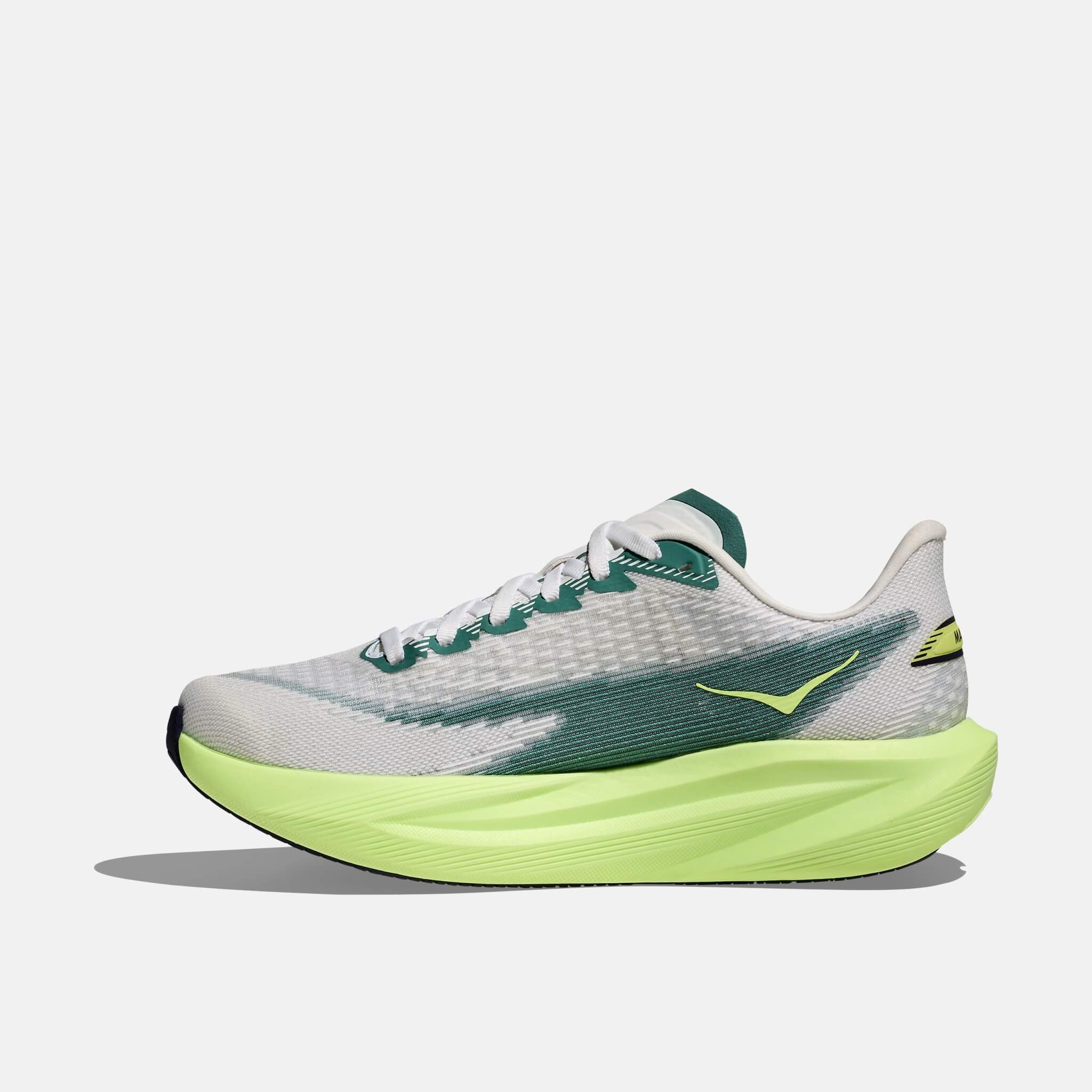 Pantofi de alergare gri-verde Hoka Mach 7 bărbați