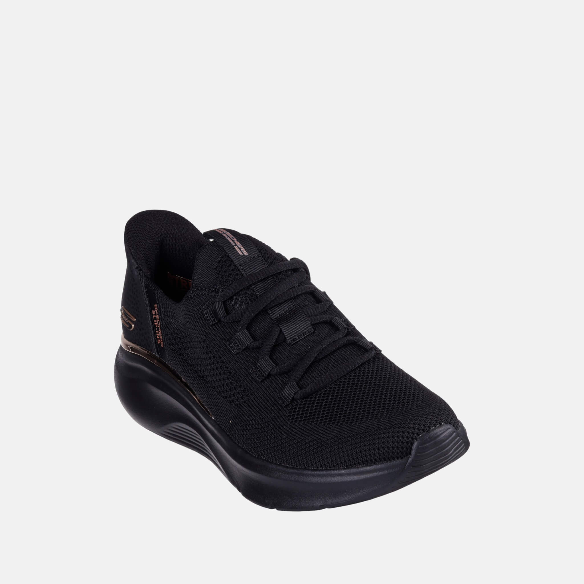 Pantofi sport negru Skechers Slip-ins: BOBS Sport B Love - True Delight de damă