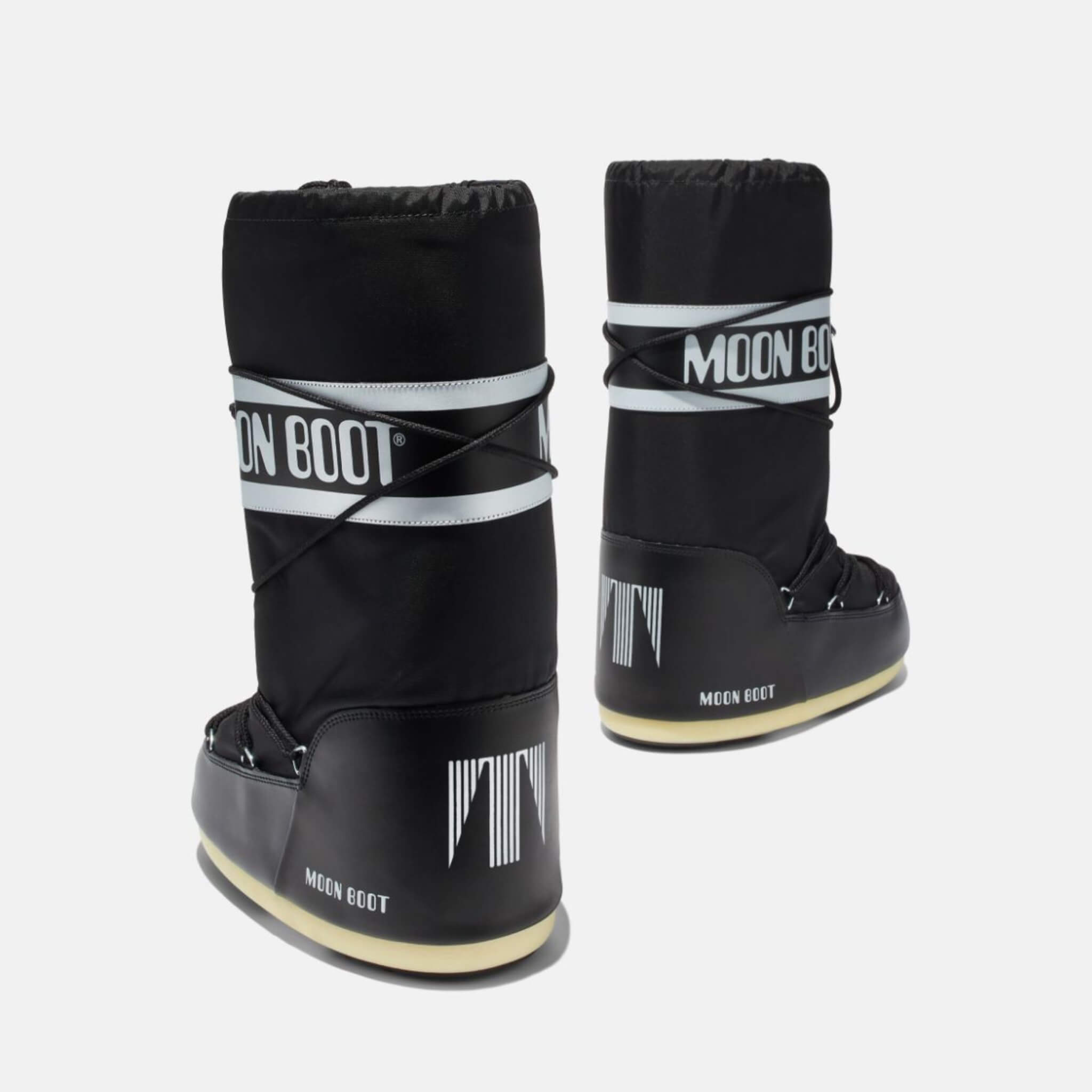 Cizme de iarnă negre Moon Boot Nylon