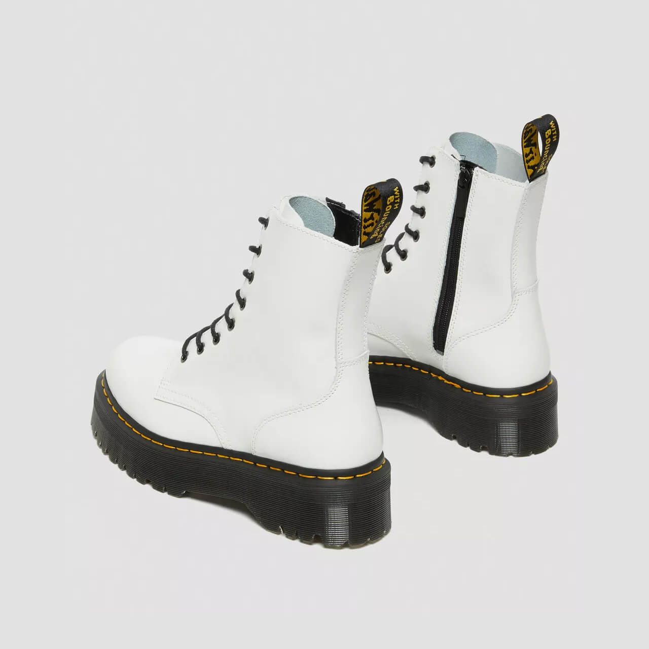 Ghete albe Dr. Martens Jadon