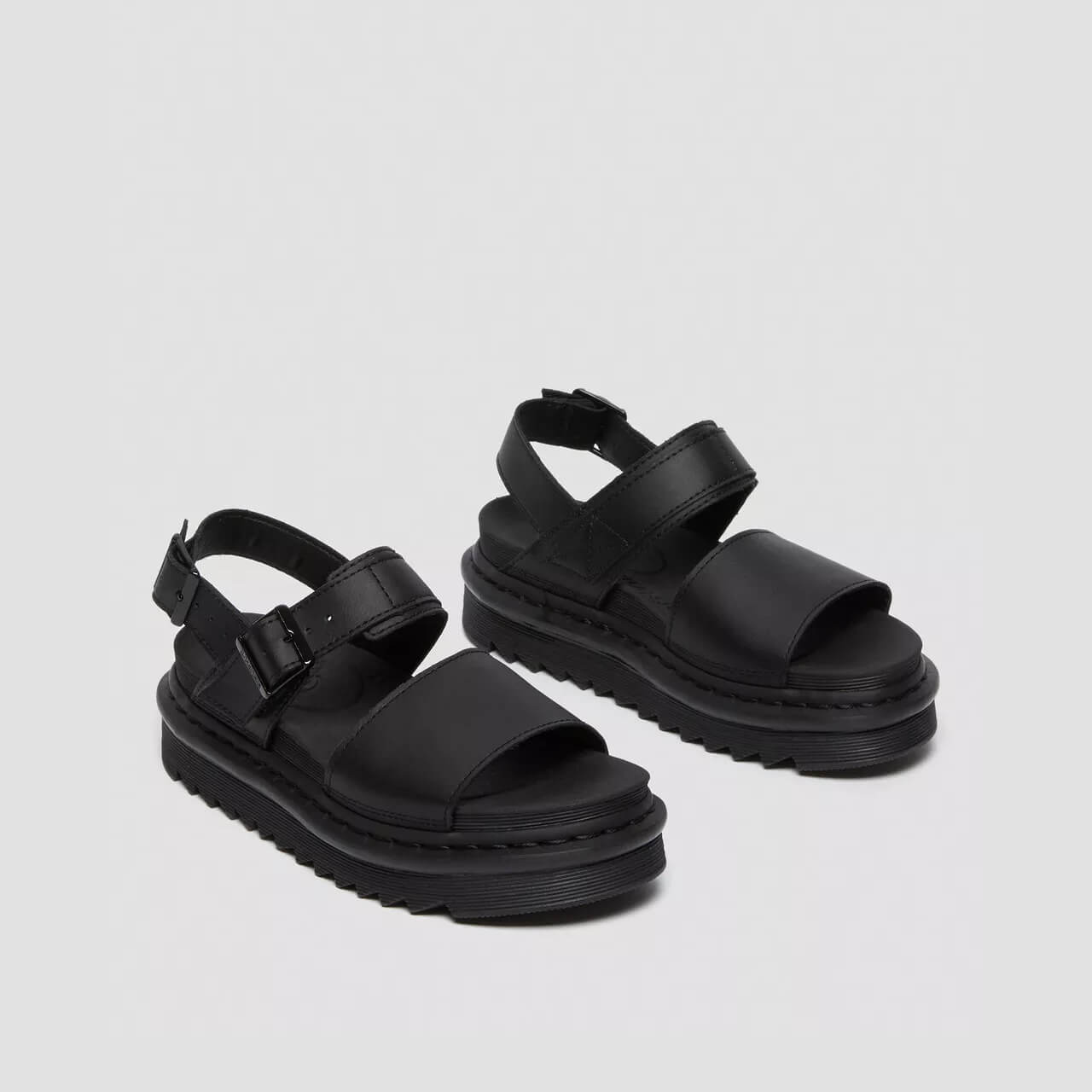 Sandale negre Dr. Martens Voss de damă