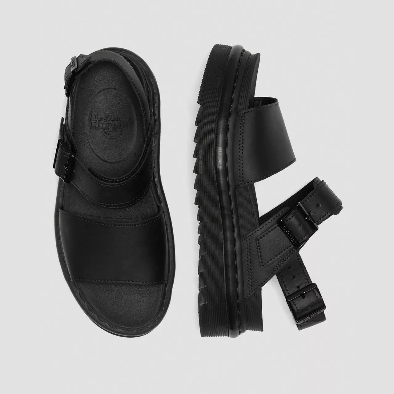 Sandale negre Dr. Martens Voss de damă