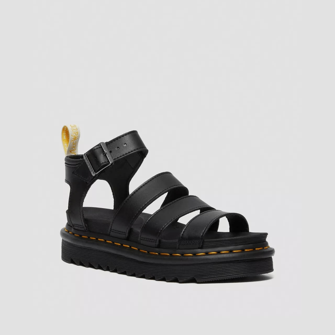 Sandale negre Dr. Martens Blaire Vegan de damă
