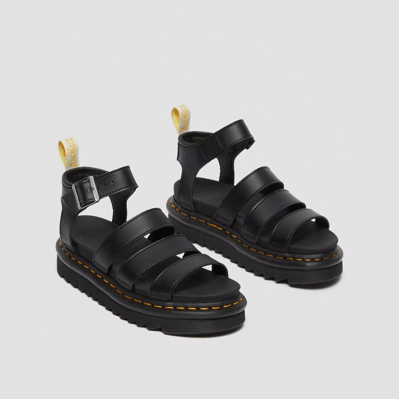 Sandale negre Dr. Martens Blaire Vegan de damă